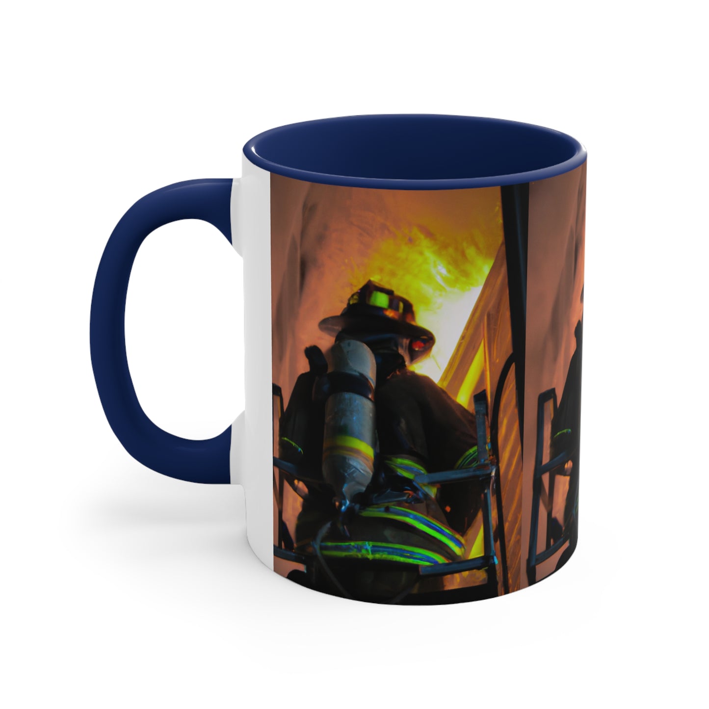 Firefighter--Accent Coffee Mug, 11oz