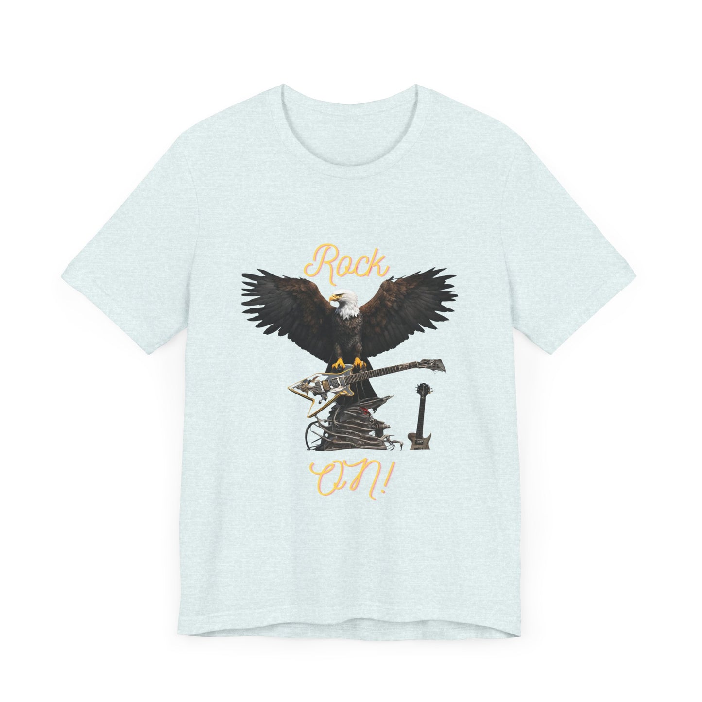 Rock On Eagle--Unisex Jersey Short Sleeve Tee