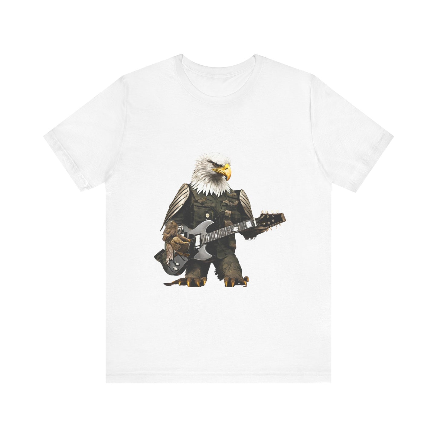 Rocking Eagle--Unisex Jersey Short Sleeve Tee