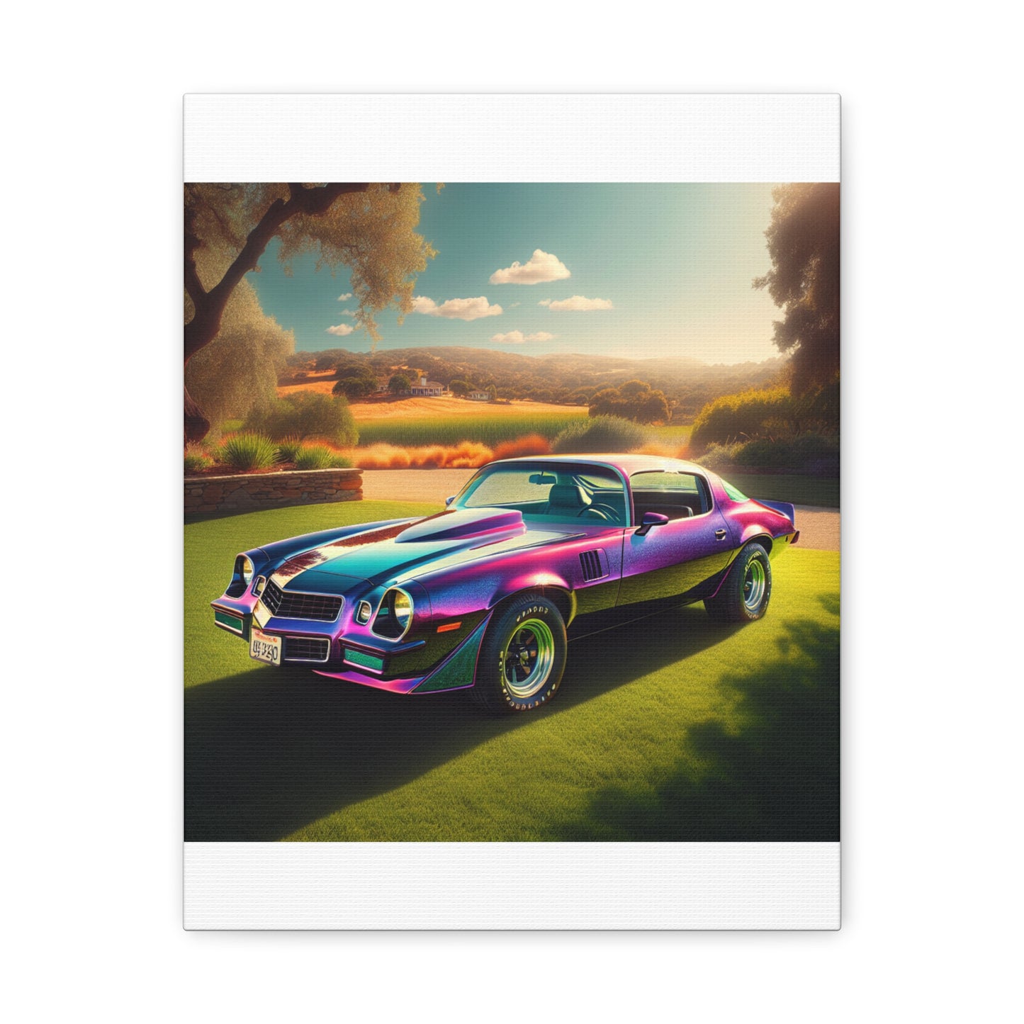 1979 Camaro Purple -- Canvas Gallery Wraps