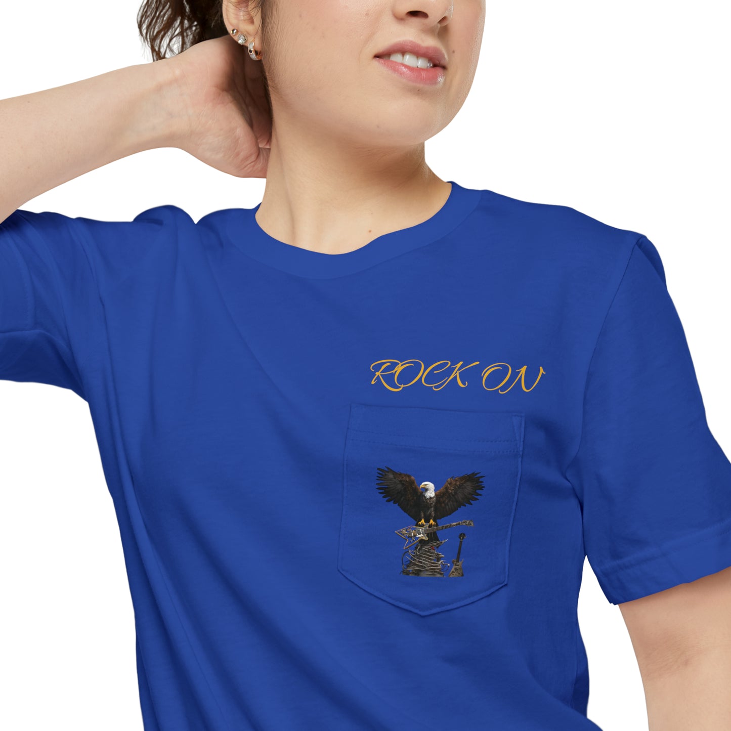 ROCK ON--Unisex Pocket T-shirt