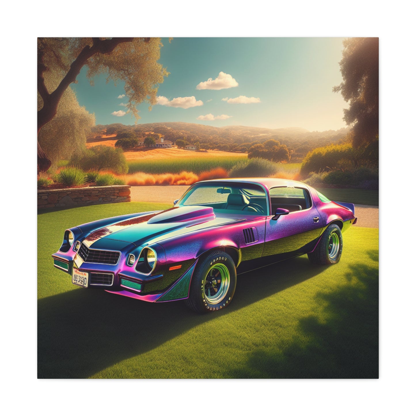 1979 Camaro Purple -- Canvas Gallery Wraps