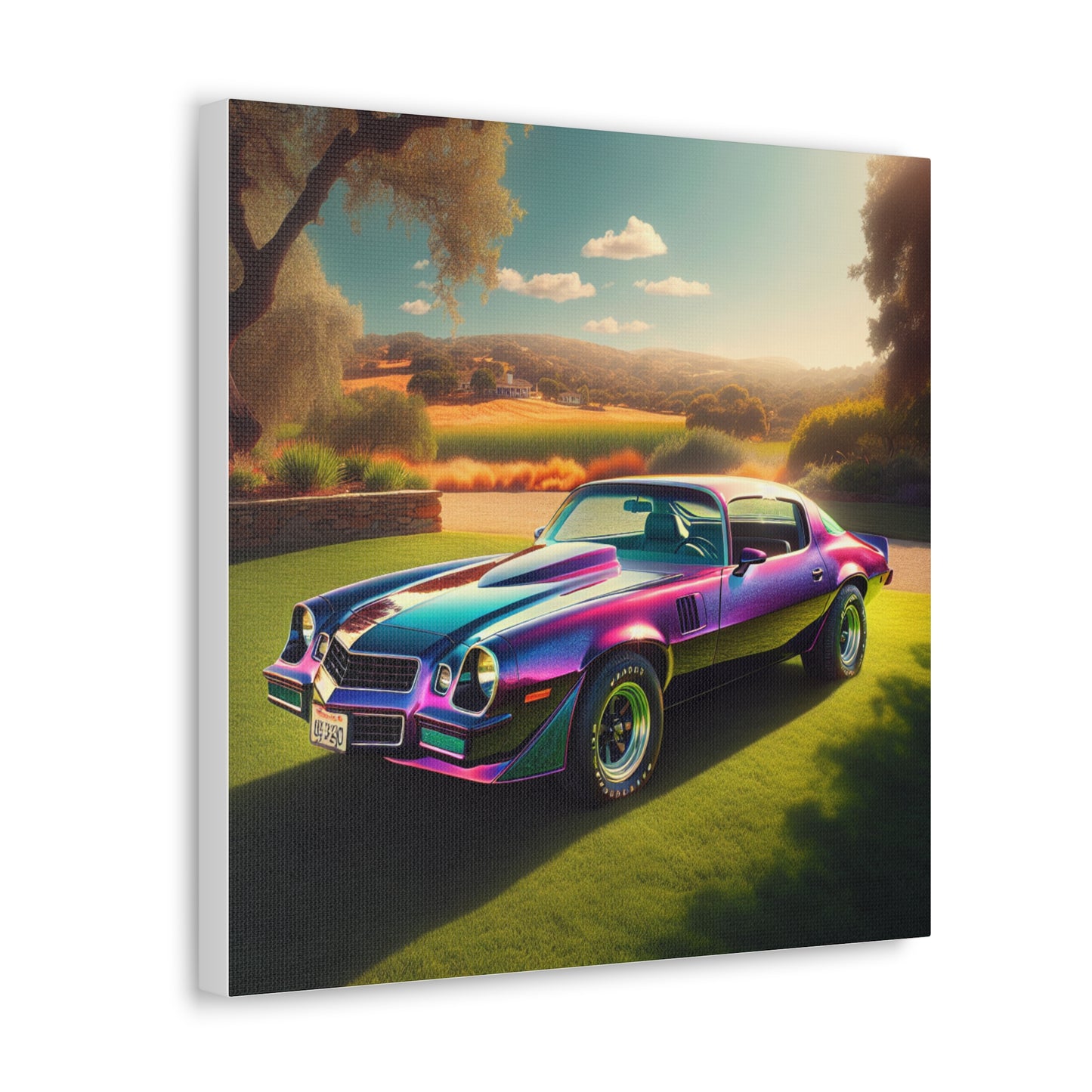 1979 Camaro Purple -- Canvas Gallery Wraps