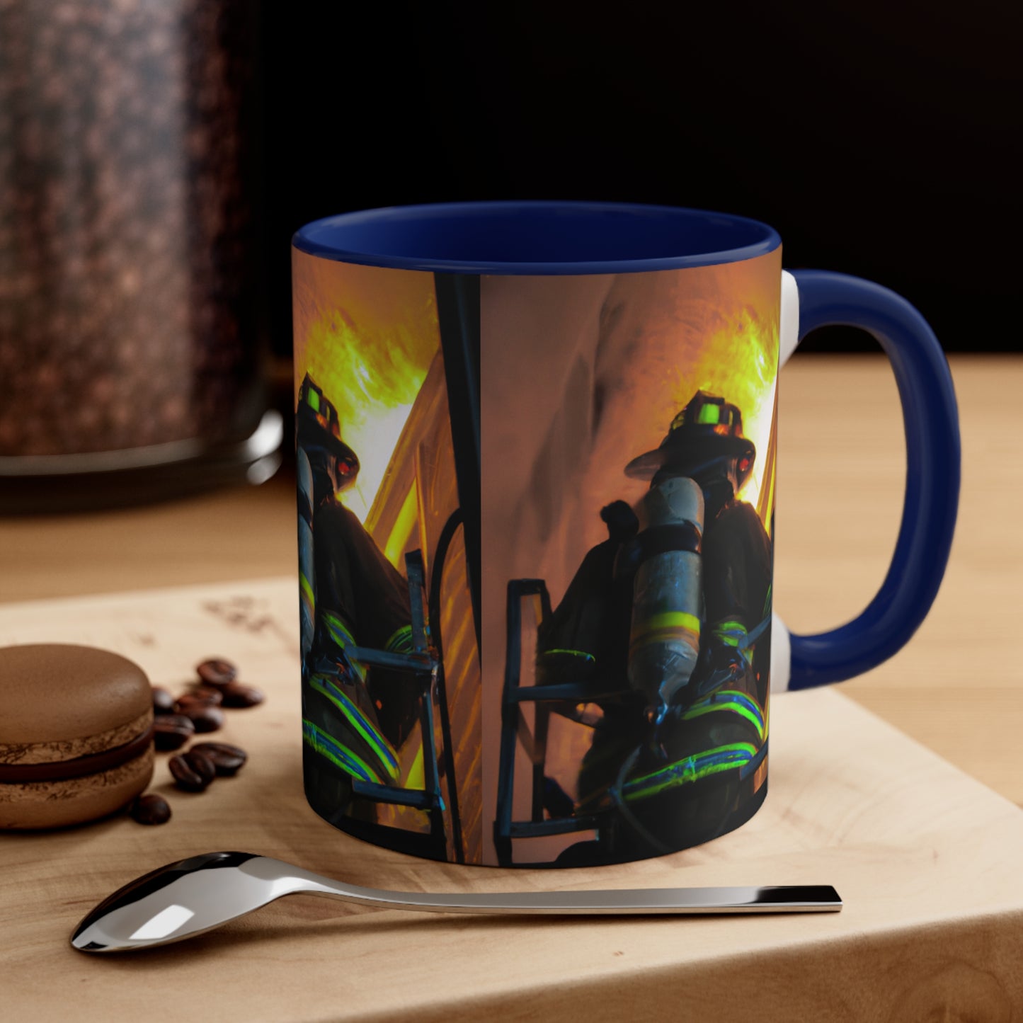 Firefighter--Accent Coffee Mug, 11oz