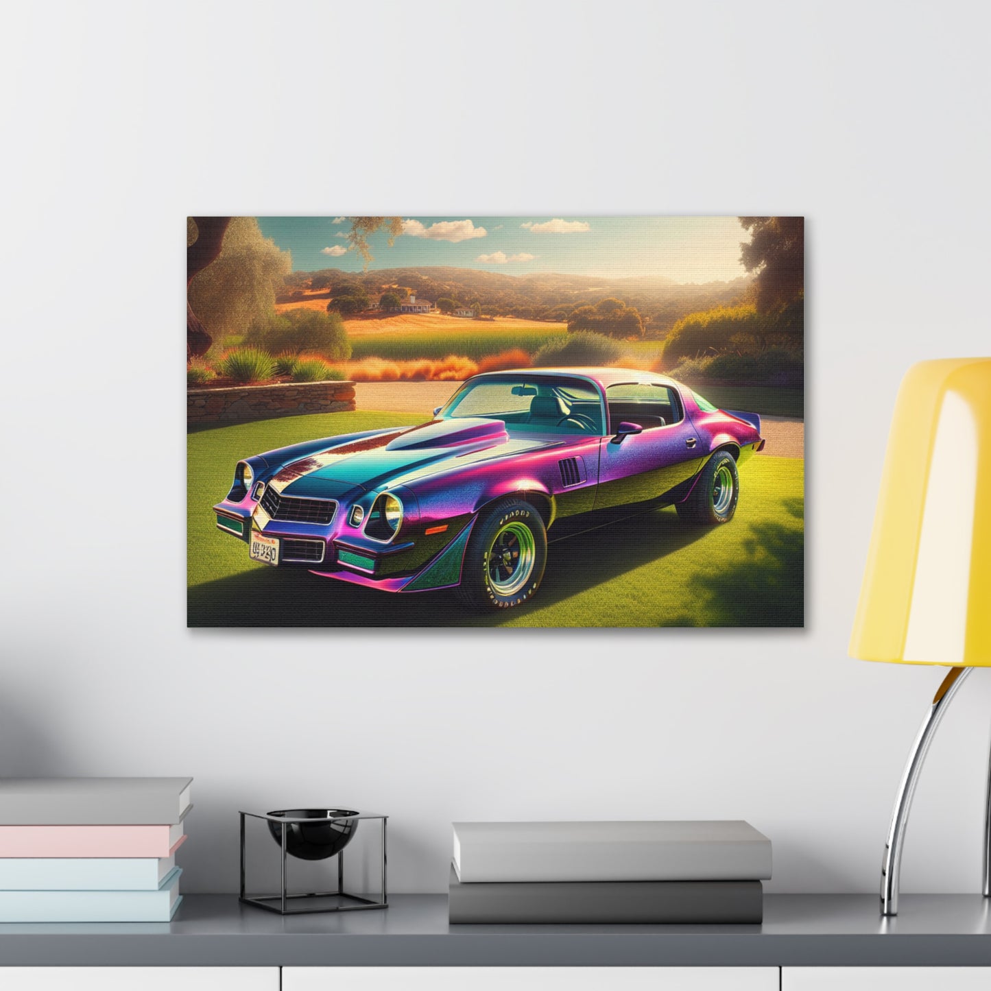 1979 Camaro Purple -- Canvas Gallery Wraps
