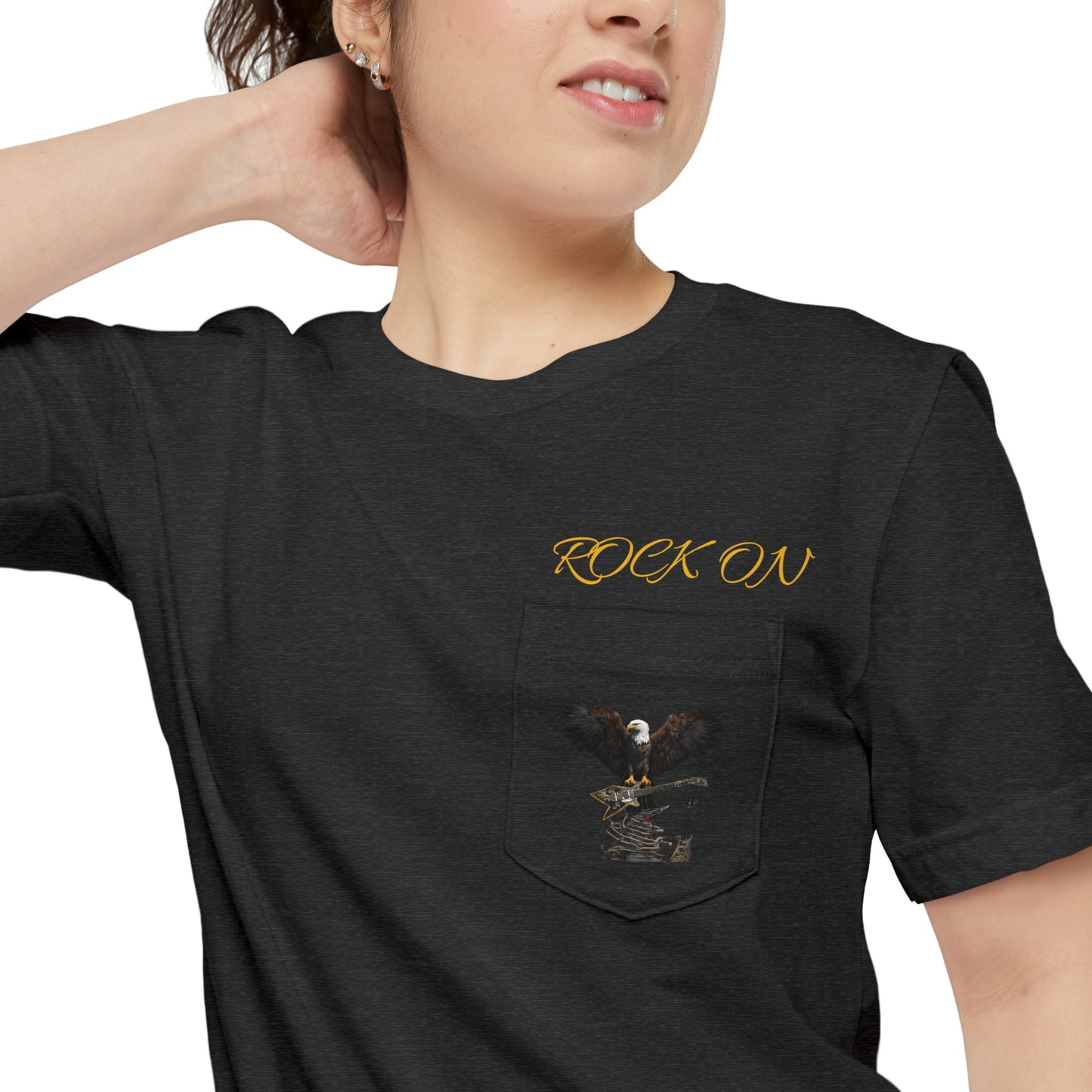 ROCK ON--Unisex Pocket T-shirt