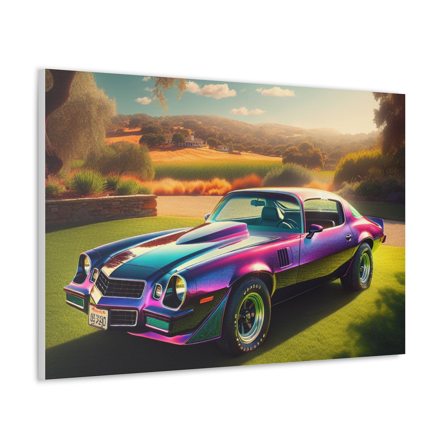 1979 Camaro Purple -- Canvas Gallery Wraps