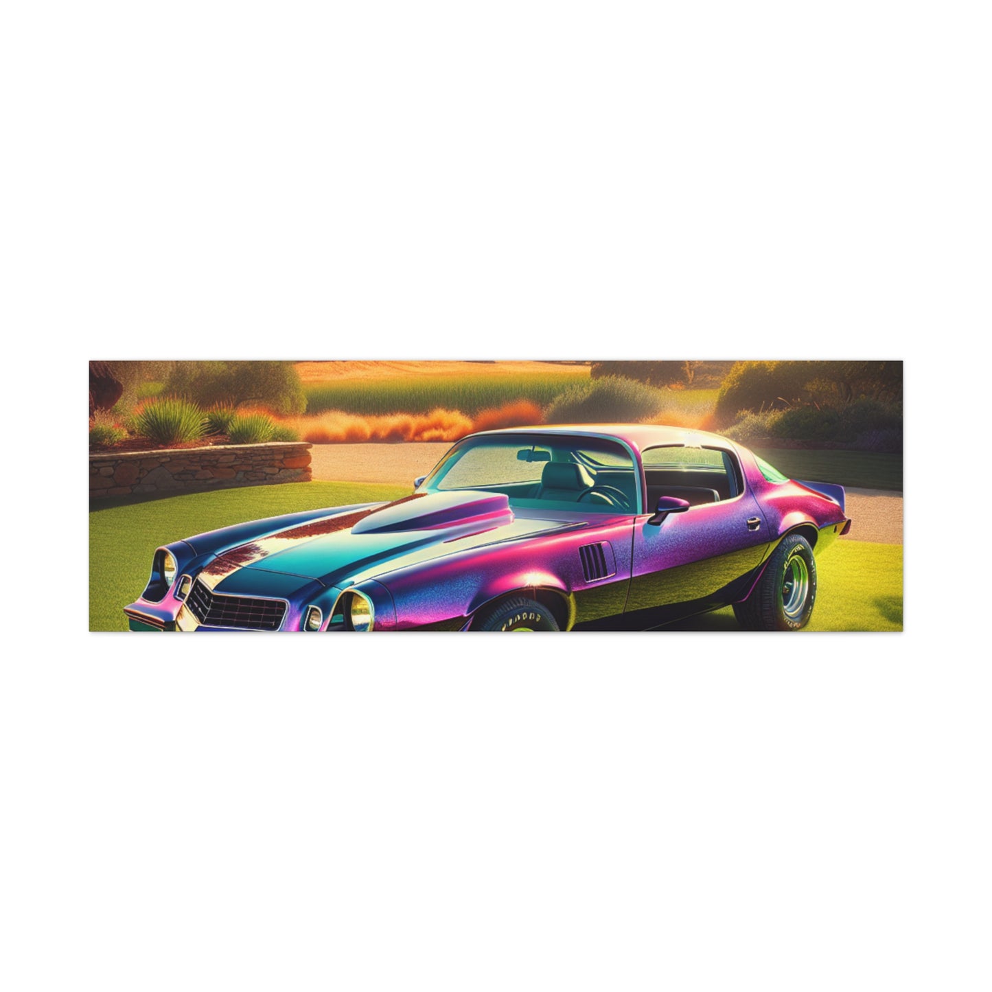 1979 Camaro Purple -- Canvas Gallery Wraps