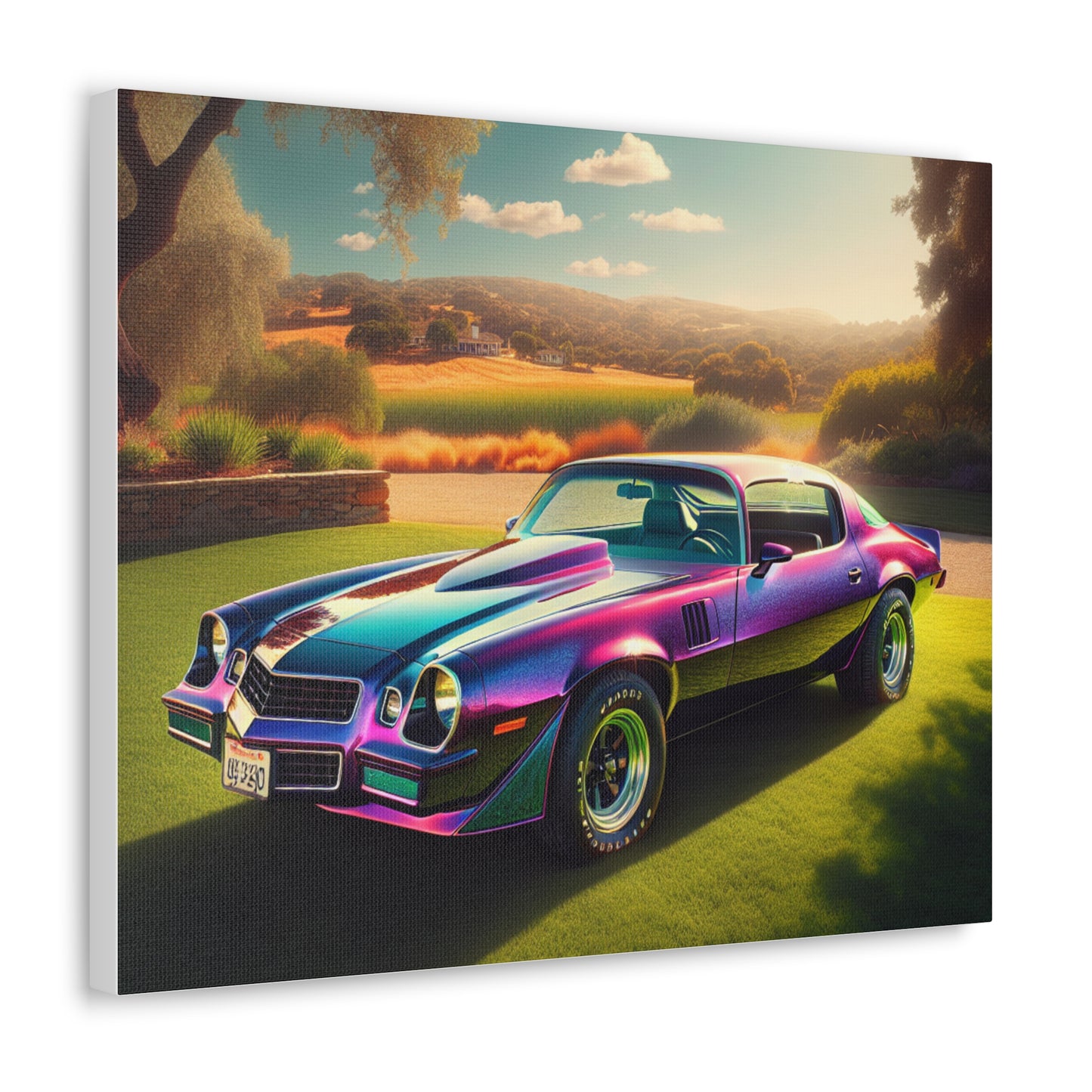 1979 Camaro Purple -- Canvas Gallery Wraps