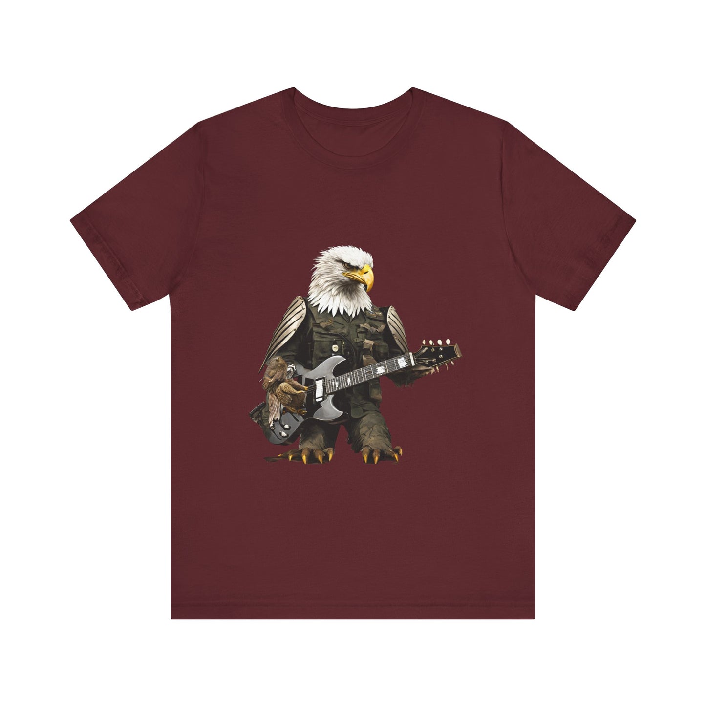 Rocking Eagle--Unisex Jersey Short Sleeve Tee