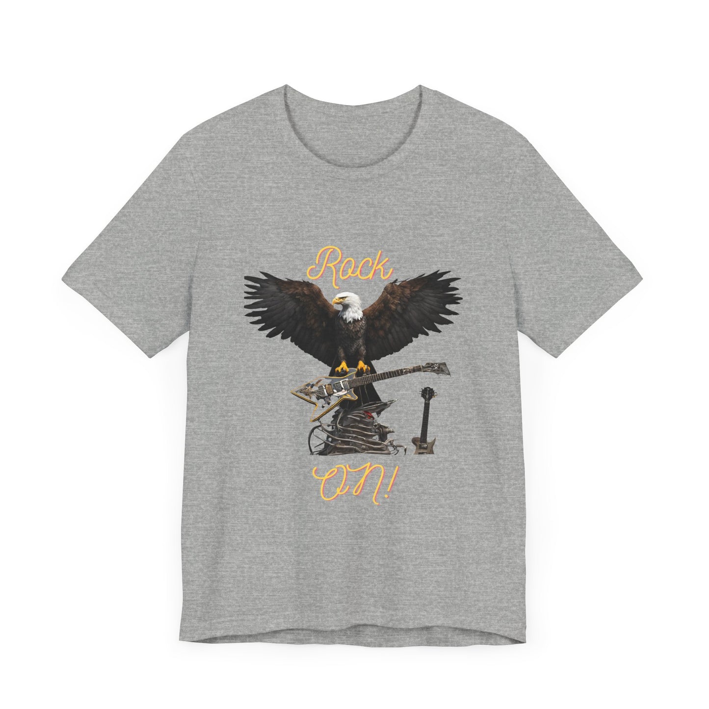 Rock On Eagle--Unisex Jersey Short Sleeve Tee