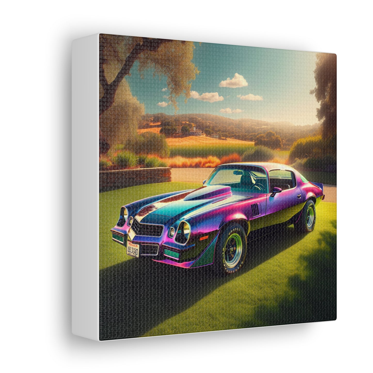 1979 Camaro Purple -- Canvas Gallery Wraps