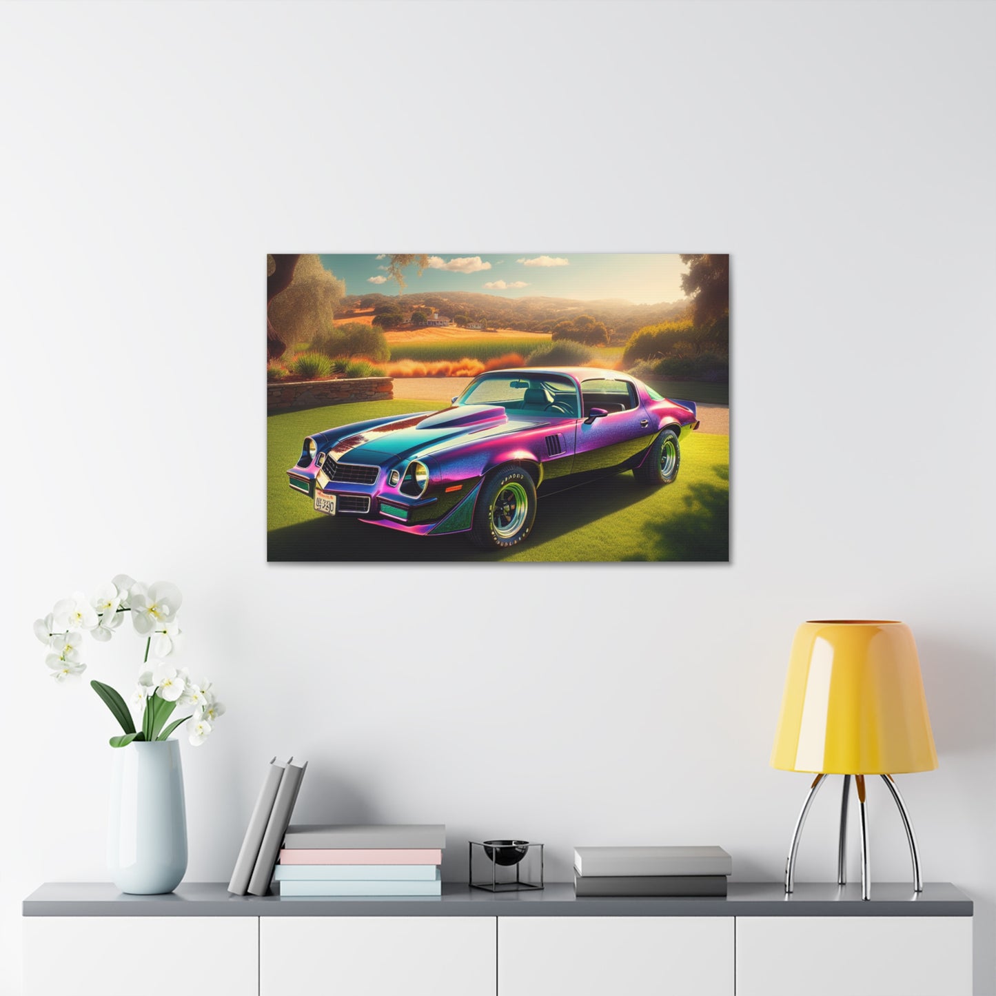 1979 Camaro Purple -- Canvas Gallery Wraps