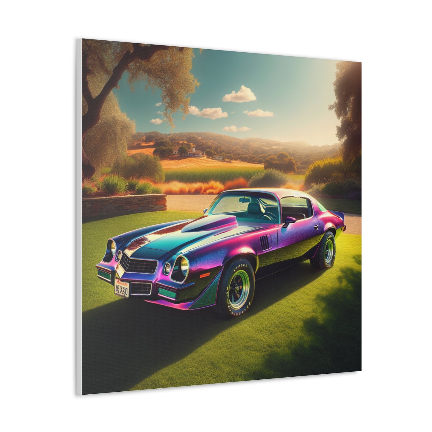 1979 Camaro Purple -- Canvas Gallery Wraps