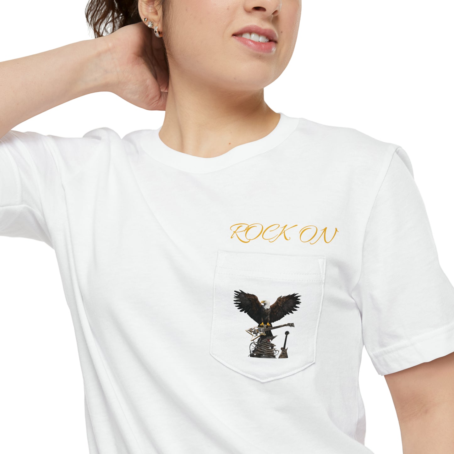ROCK ON--Unisex Pocket T-shirt
