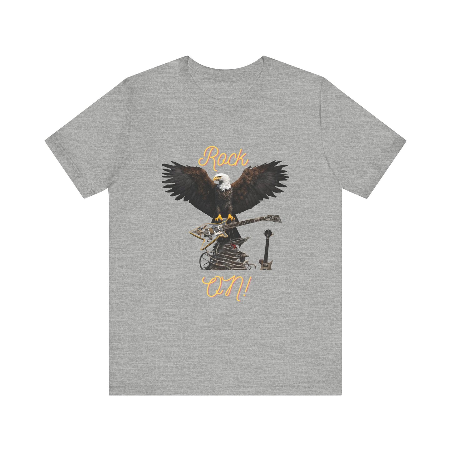 Rock On Eagle--Unisex Jersey Short Sleeve Tee