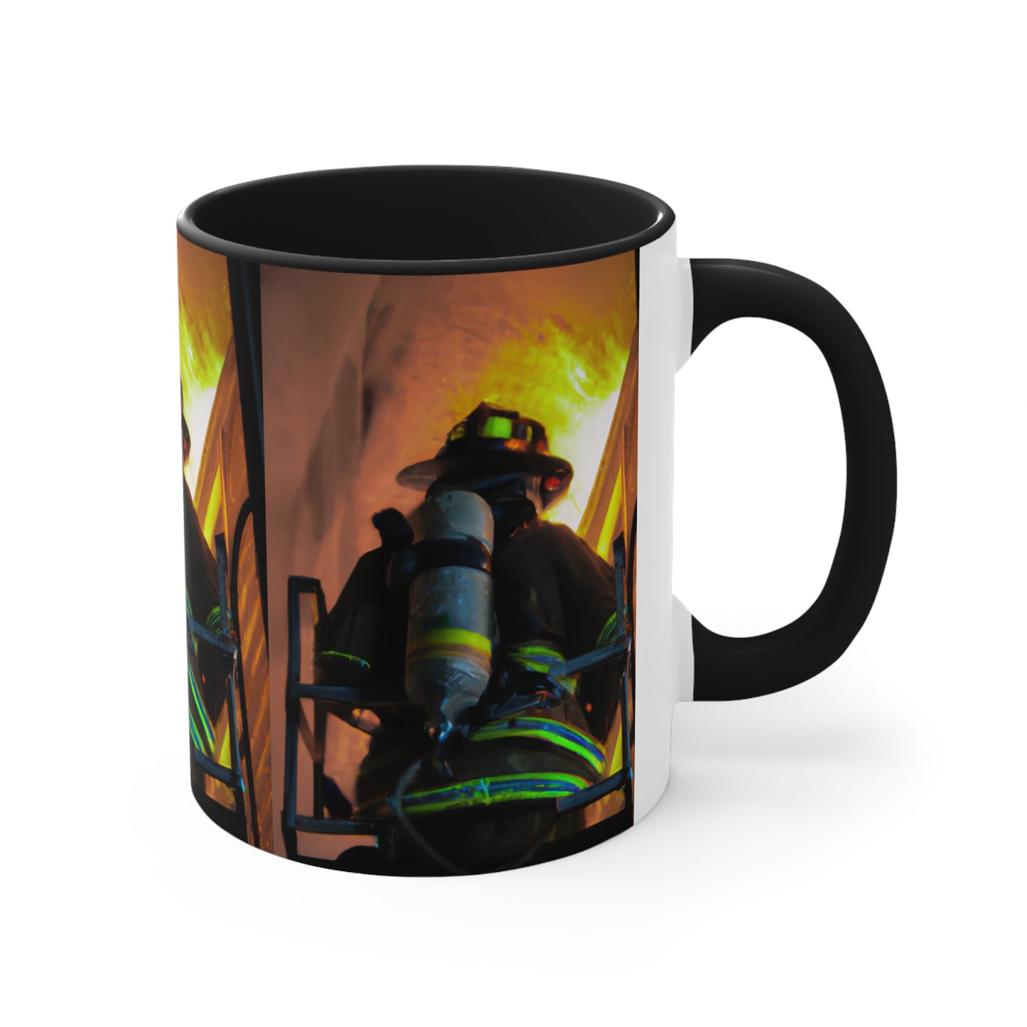 Firefighter--Accent Coffee Mug, 11oz