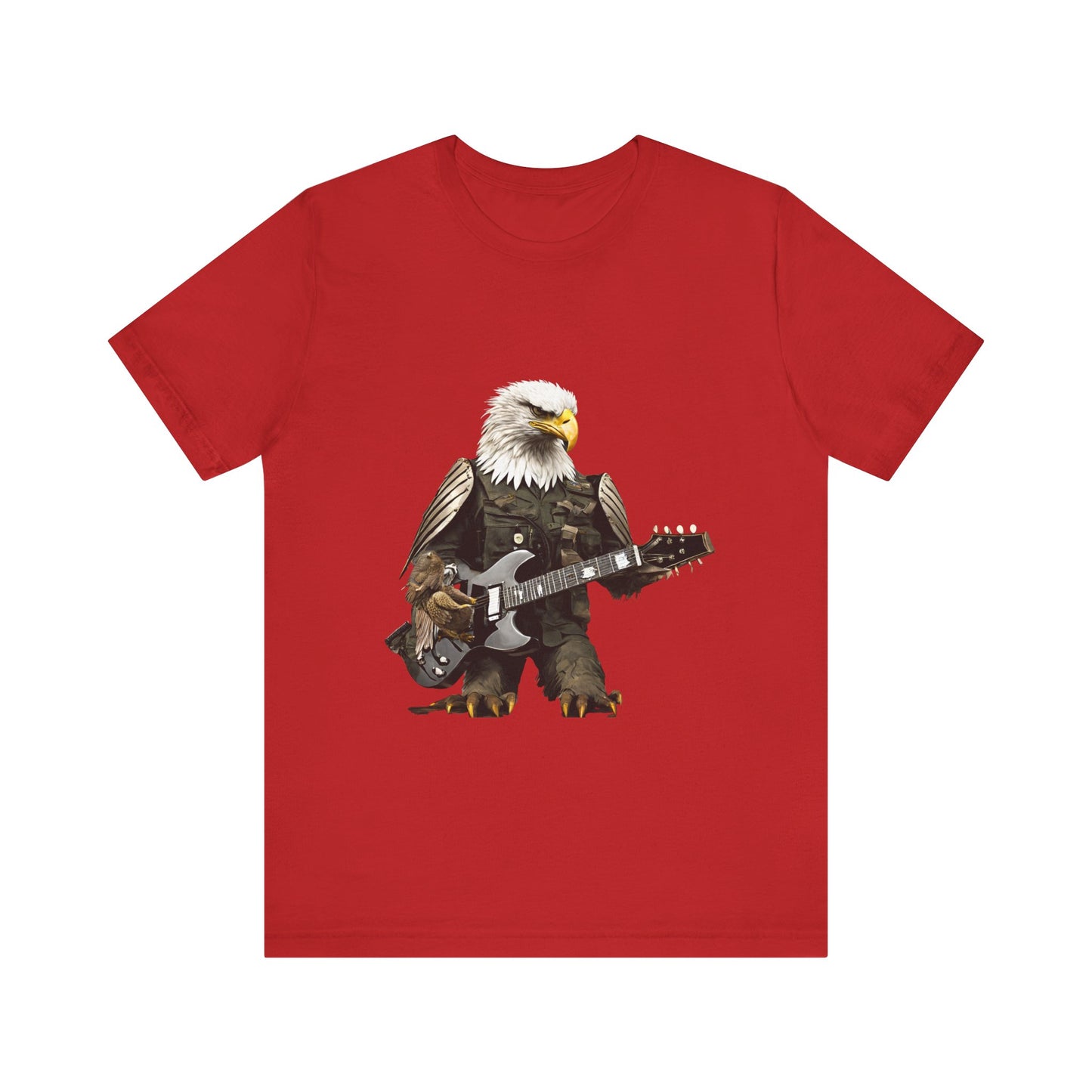Rocking Eagle--Unisex Jersey Short Sleeve Tee