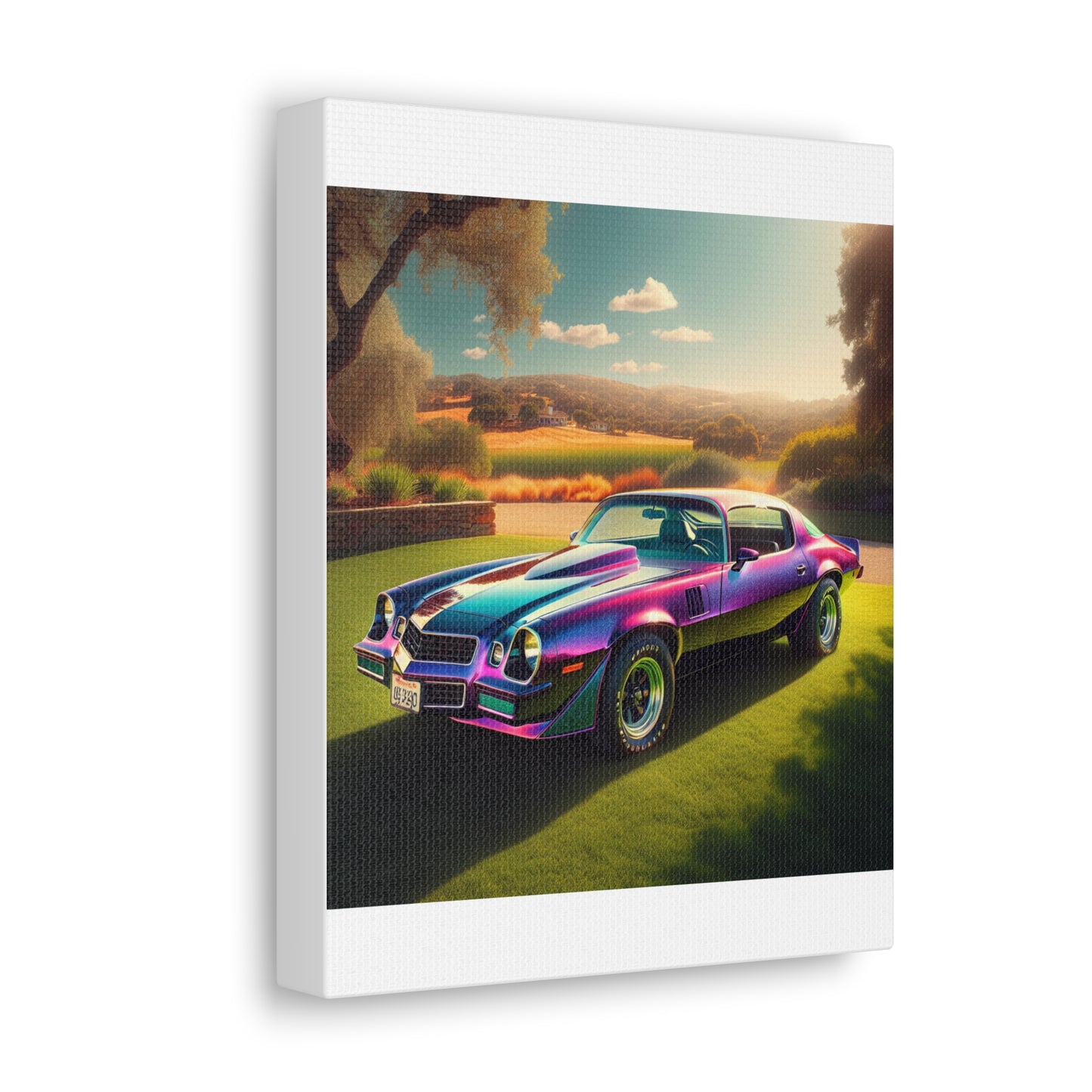 1979 Camaro Purple -- Canvas Gallery Wraps
