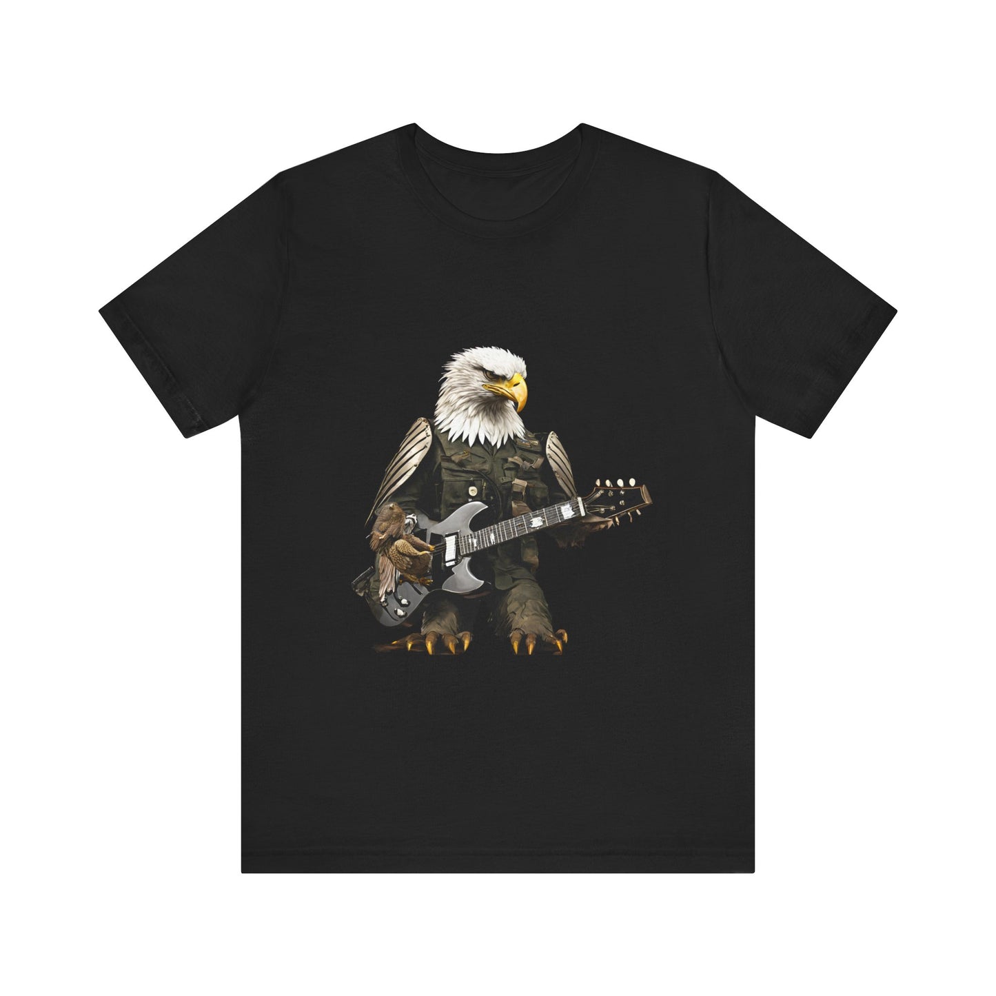 Rocking Eagle--Unisex Jersey Short Sleeve Tee