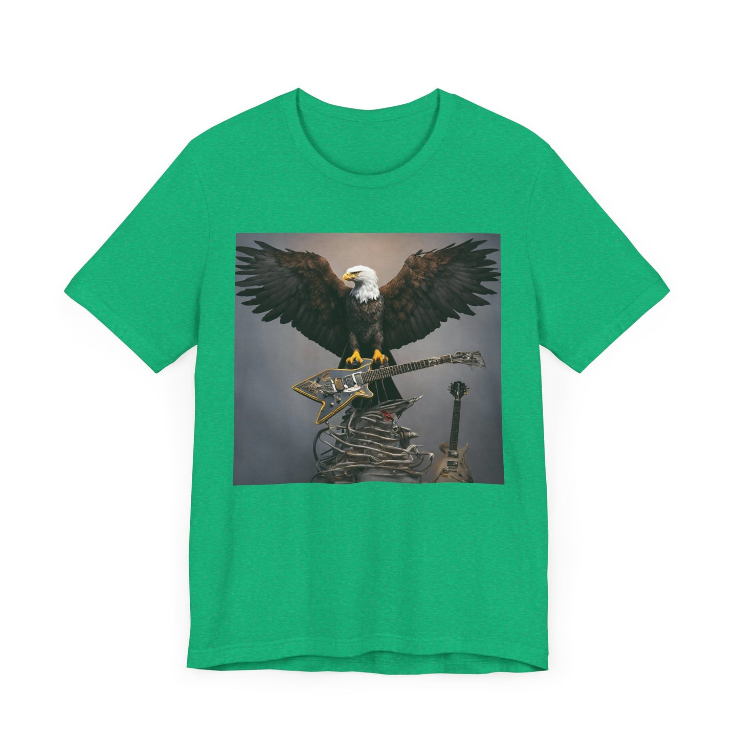 Eagle on the Rock--Pose--Unisex Jersey Short Sleeve Tee