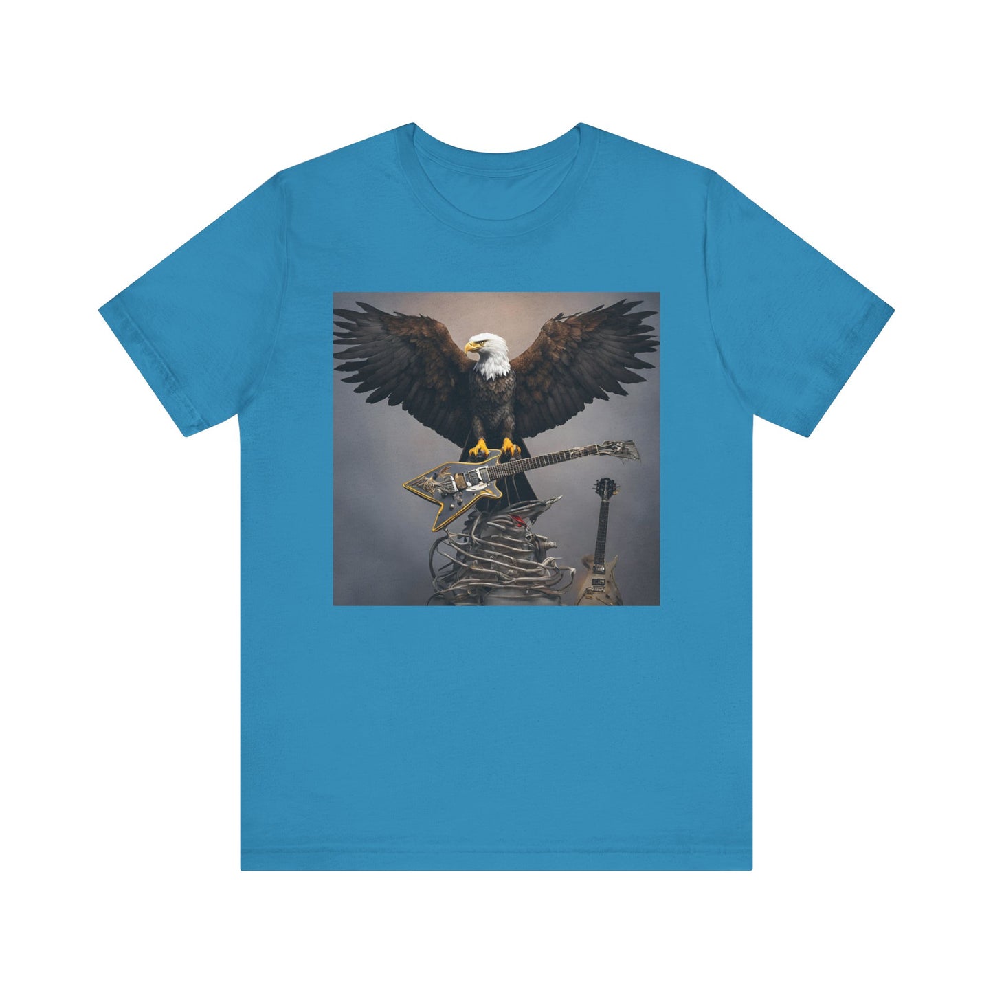 Eagle on the Rock--Pose--Unisex Jersey Short Sleeve Tee
