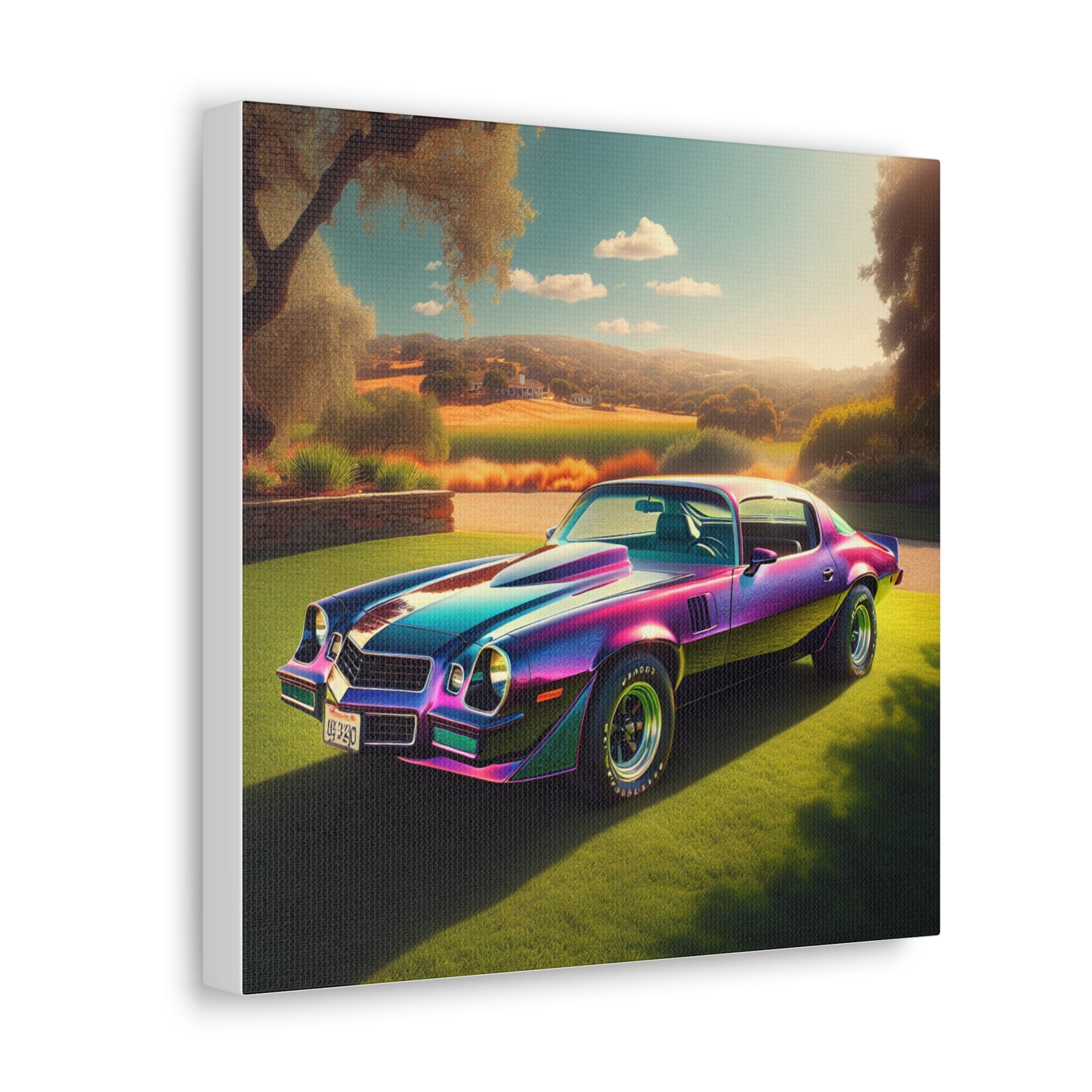 1979 Camaro Purple -- Canvas Gallery Wraps