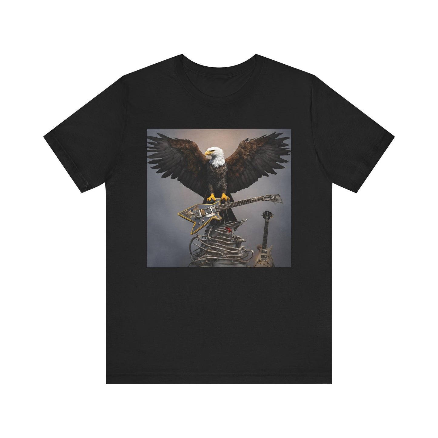Eagle on the Rock--Pose--Unisex Jersey Short Sleeve Tee