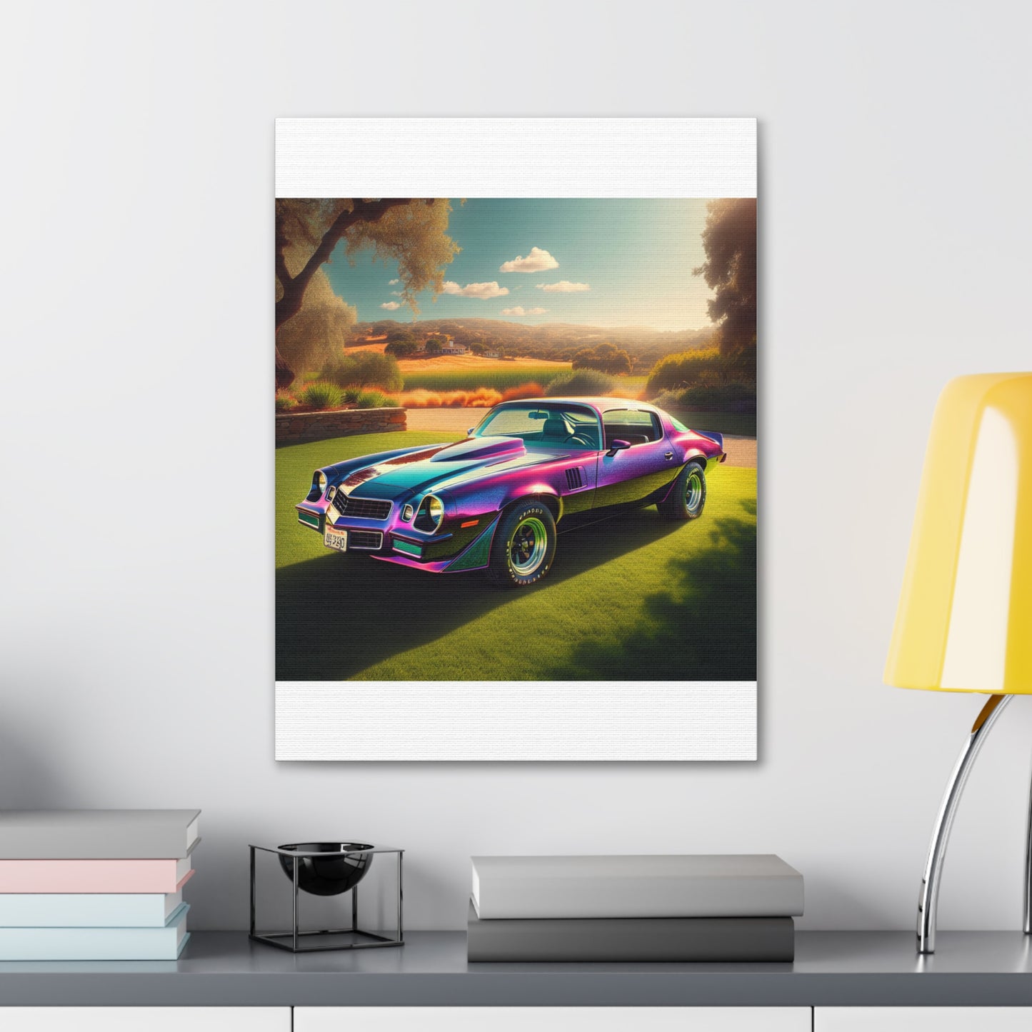 1979 Camaro Purple -- Canvas Gallery Wraps