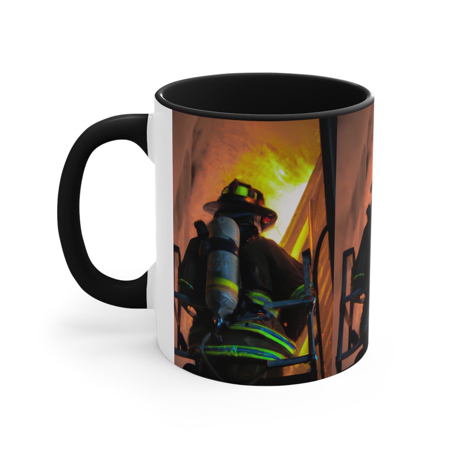 Firefighter--Accent Coffee Mug, 11oz