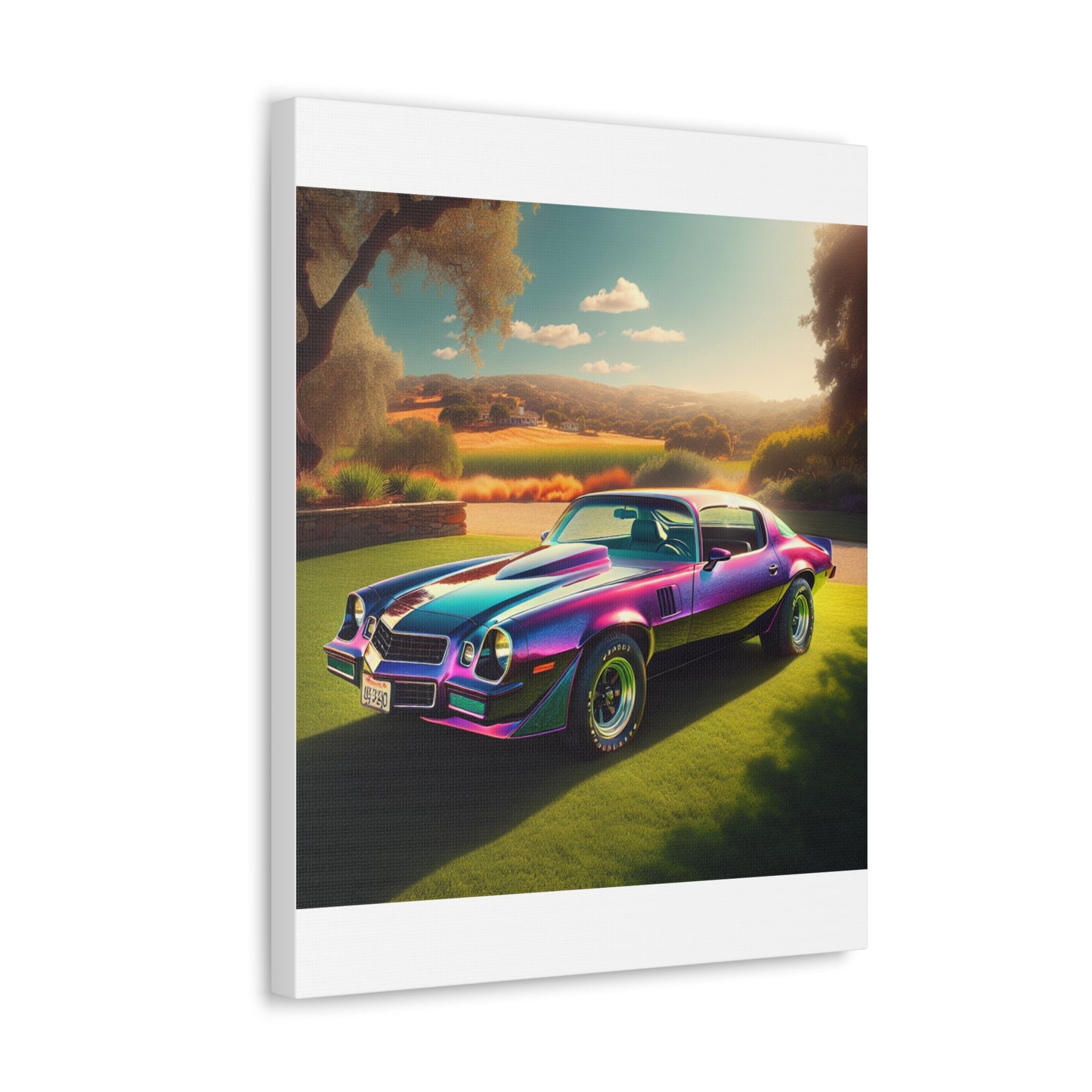 1979 Camaro Purple -- Canvas Gallery Wraps