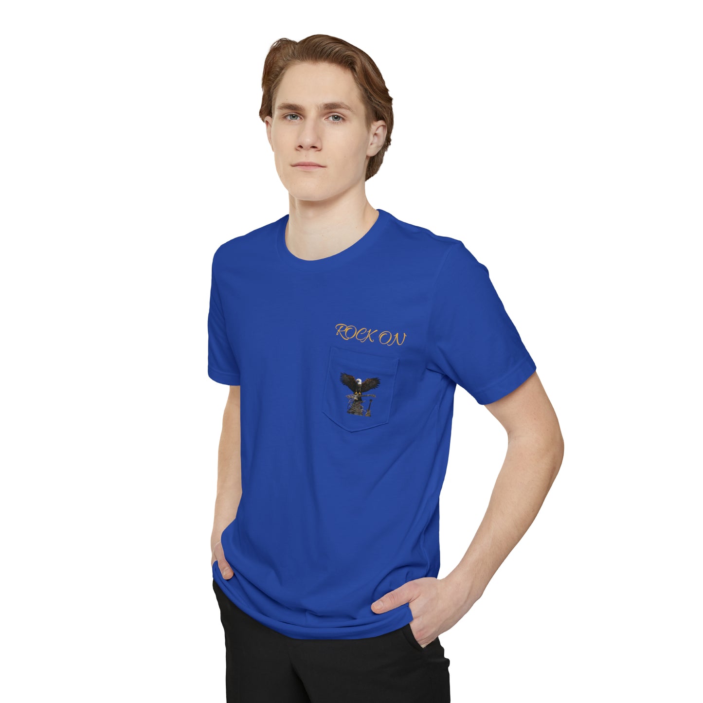 ROCK ON--Unisex Pocket T-shirt