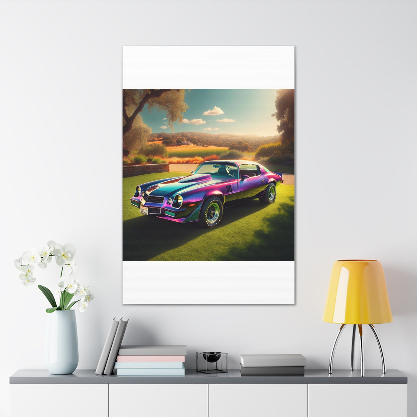 1979 Camaro Purple -- Canvas Gallery Wraps