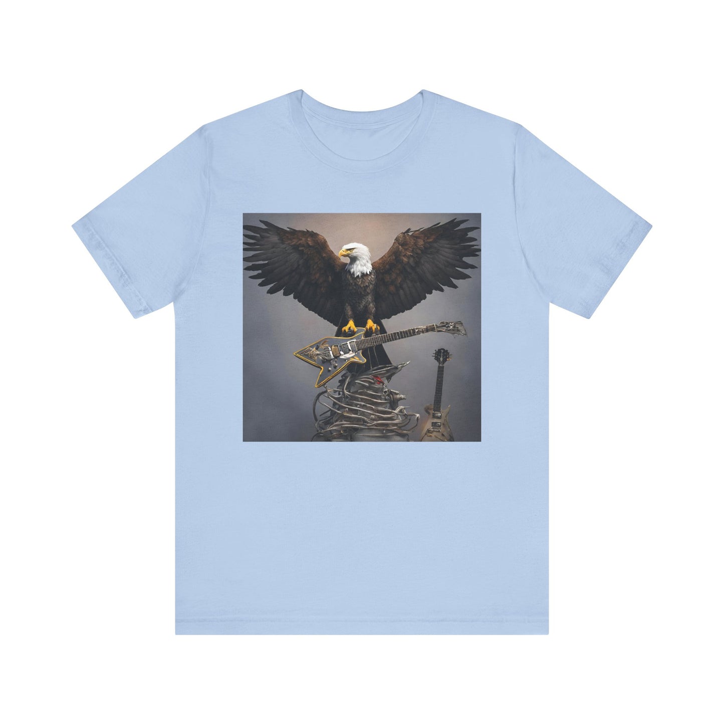 Eagle on the Rock--Pose--Unisex Jersey Short Sleeve Tee