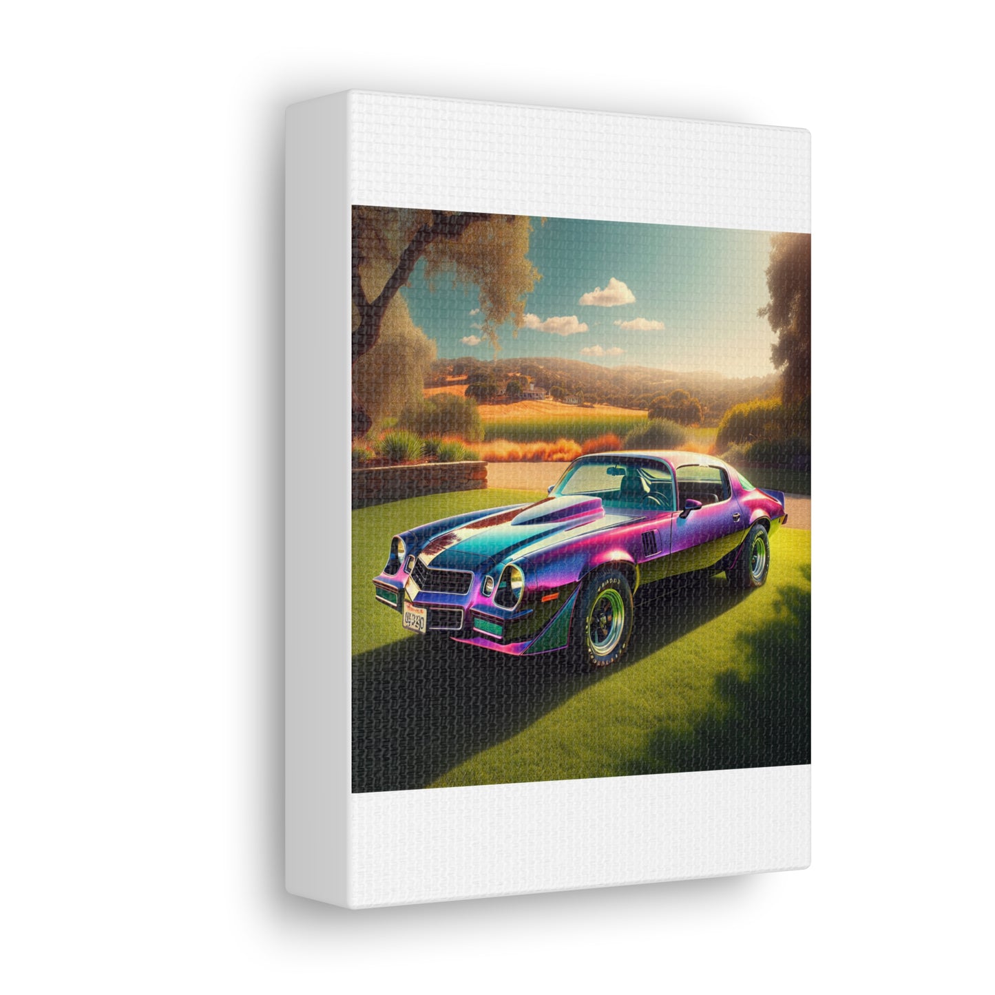 1979 Camaro Purple -- Canvas Gallery Wraps