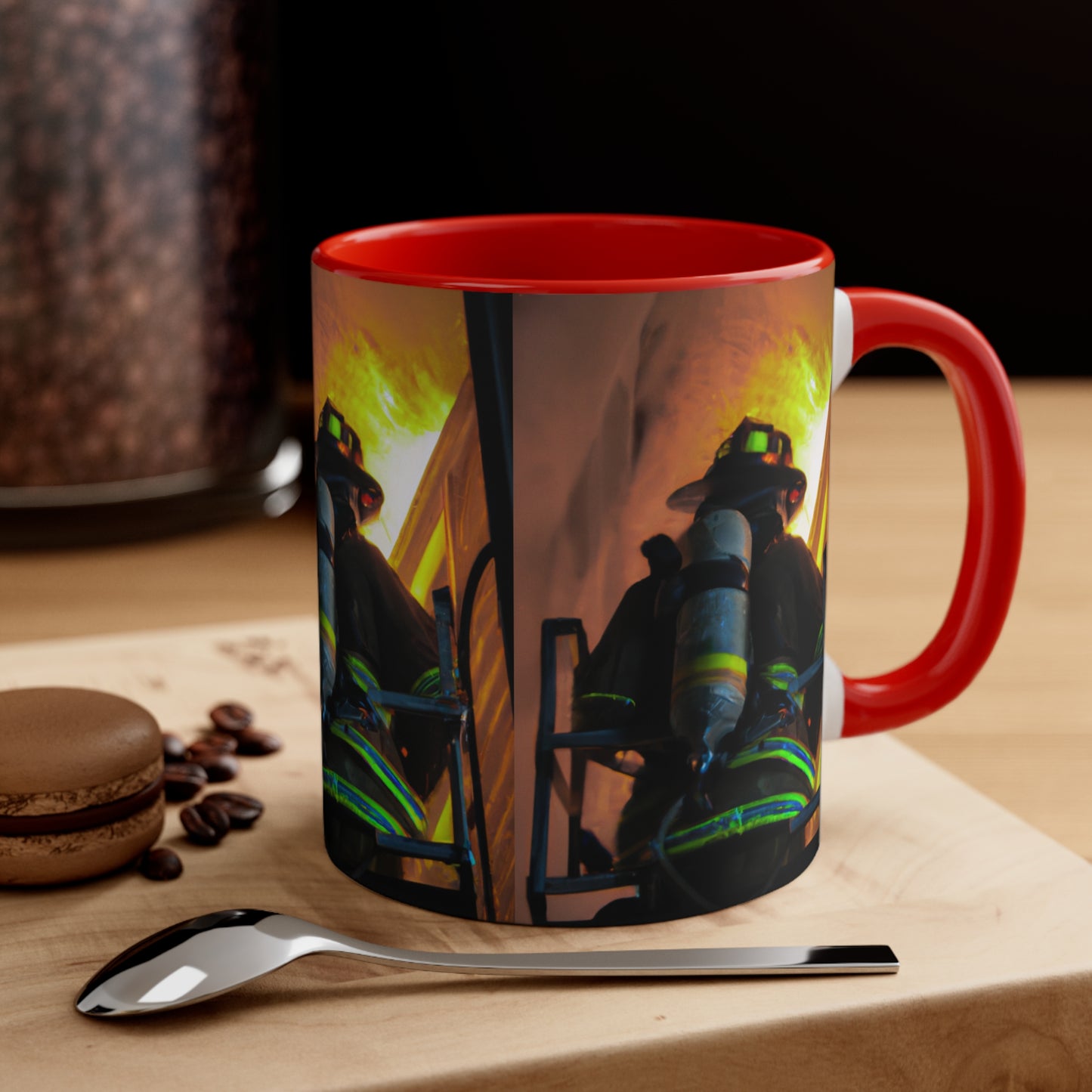 Firefighter--Accent Coffee Mug, 11oz