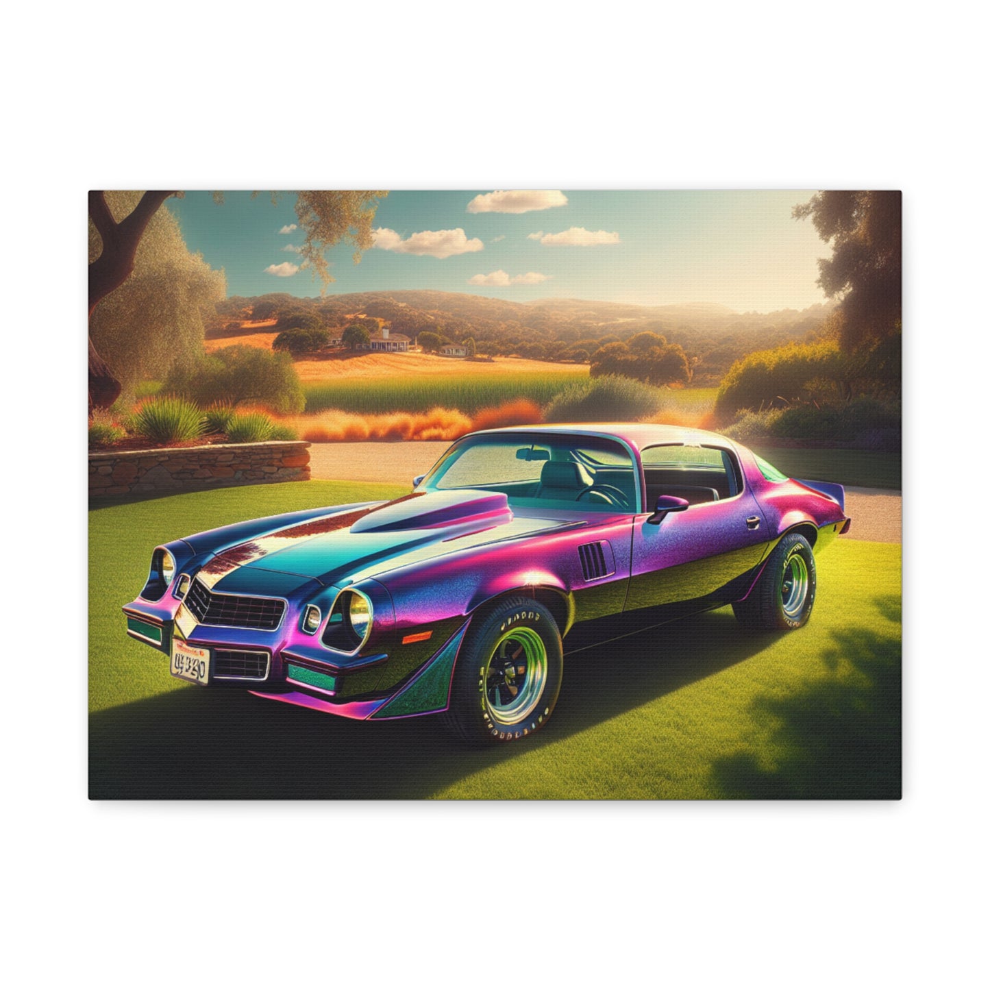 1979 Camaro Purple -- Canvas Gallery Wraps