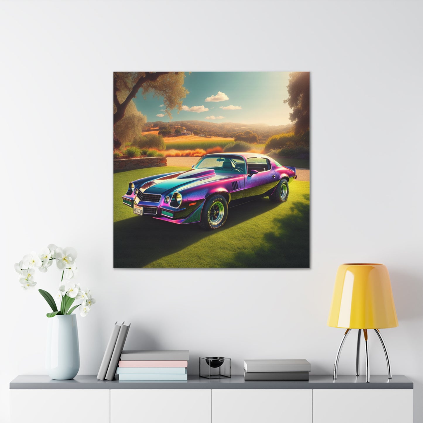 1979 Camaro Purple -- Canvas Gallery Wraps