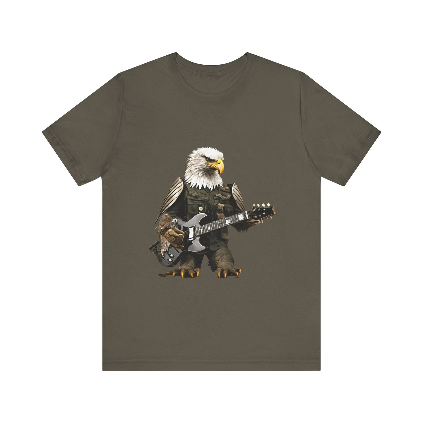Rocking Eagle--Unisex Jersey Short Sleeve Tee