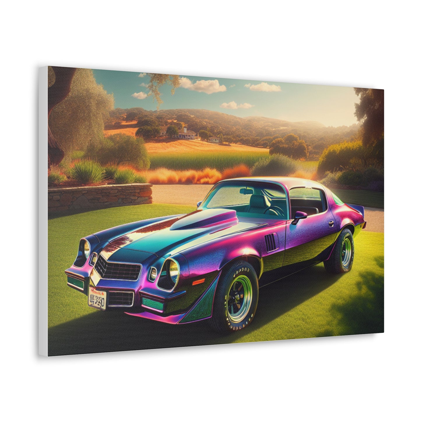 1979 Camaro Purple -- Canvas Gallery Wraps