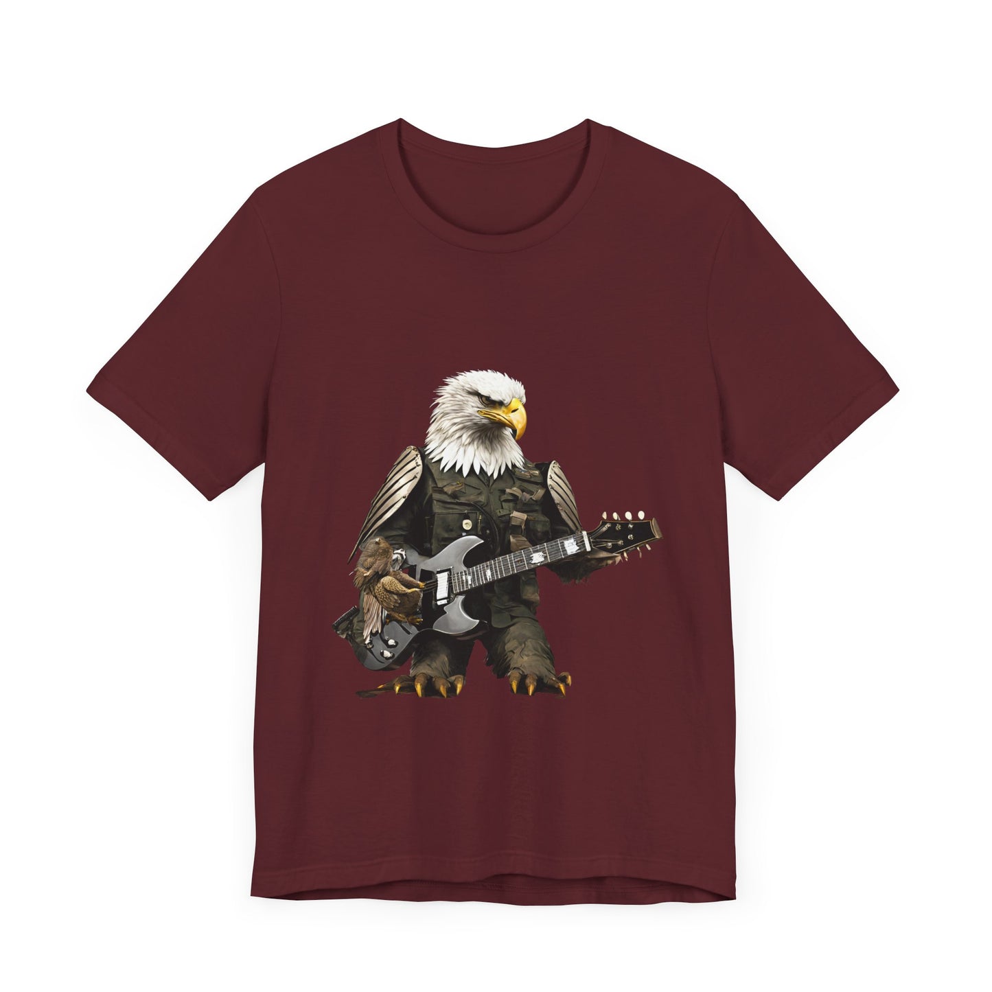 Rocking Eagle--Unisex Jersey Short Sleeve Tee