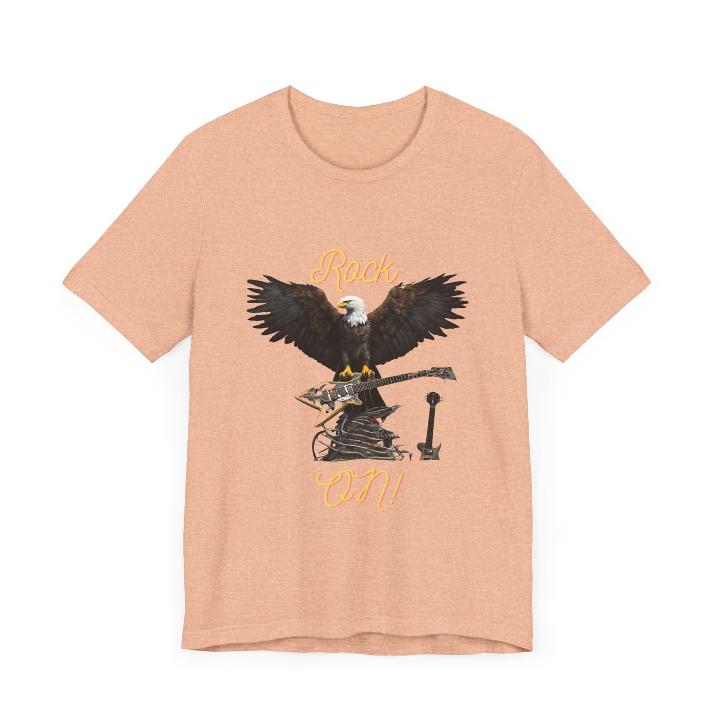 Rock On Eagle--Unisex Jersey Short Sleeve Tee