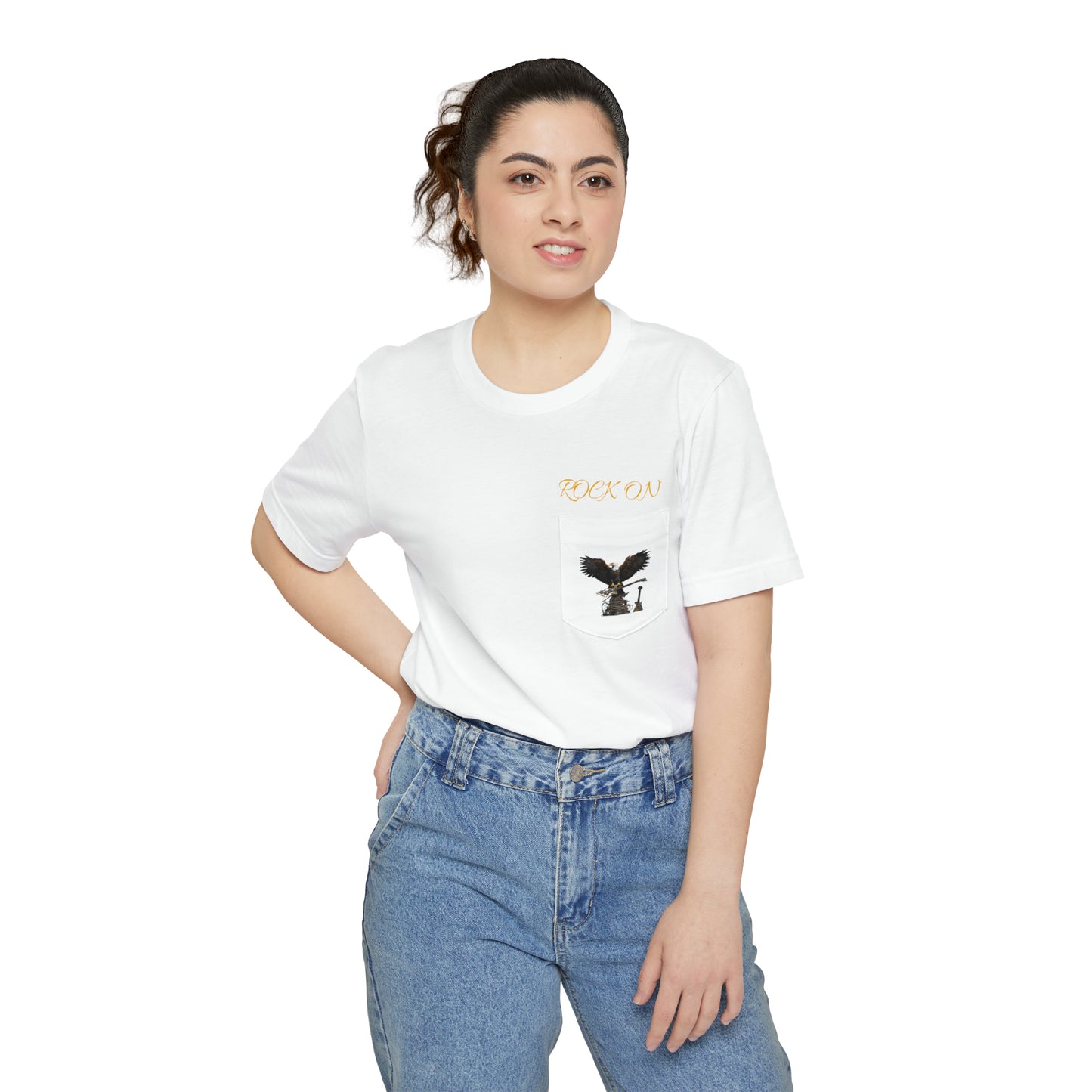 ROCK ON--Unisex Pocket T-shirt