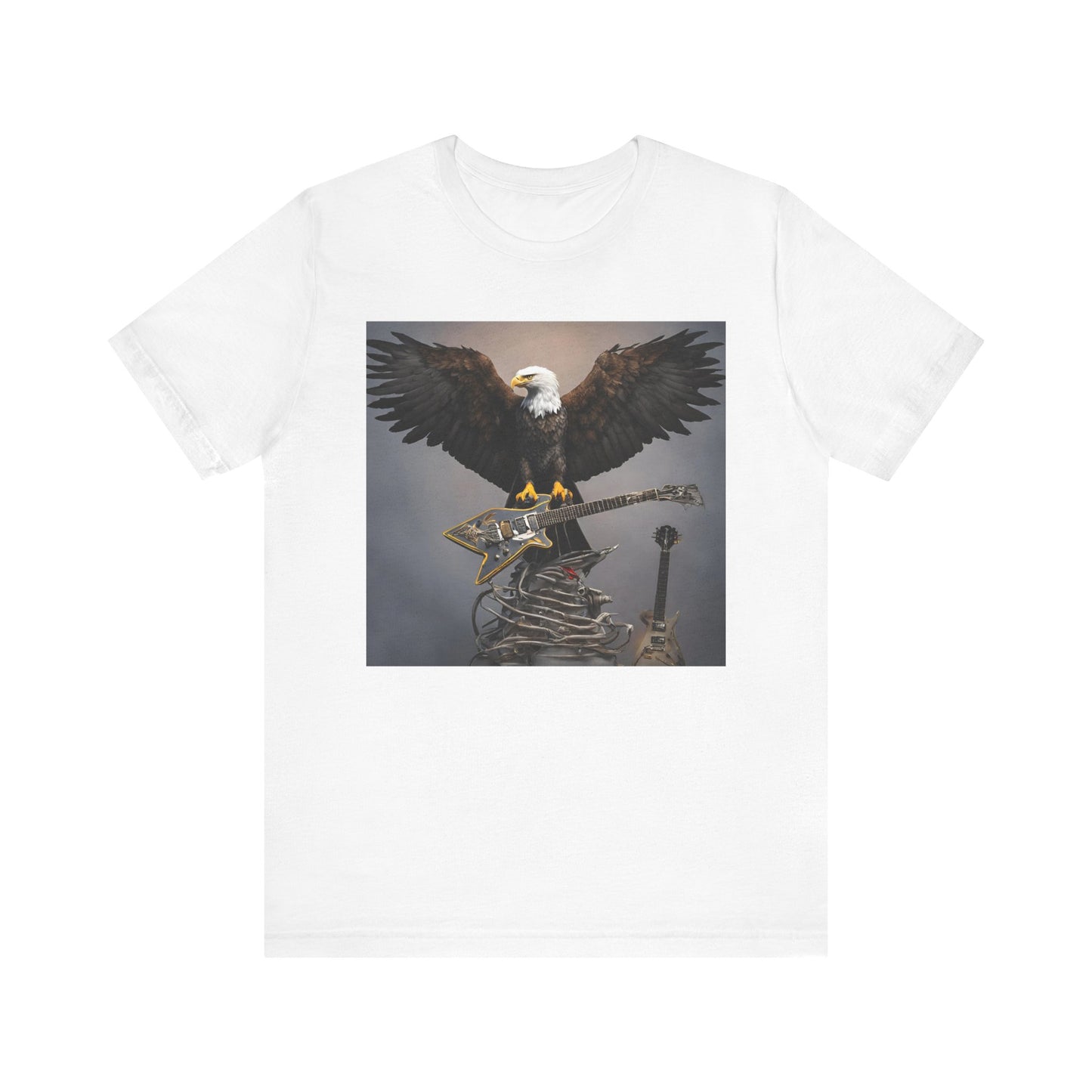 Eagle on the Rock--Pose--Unisex Jersey Short Sleeve Tee