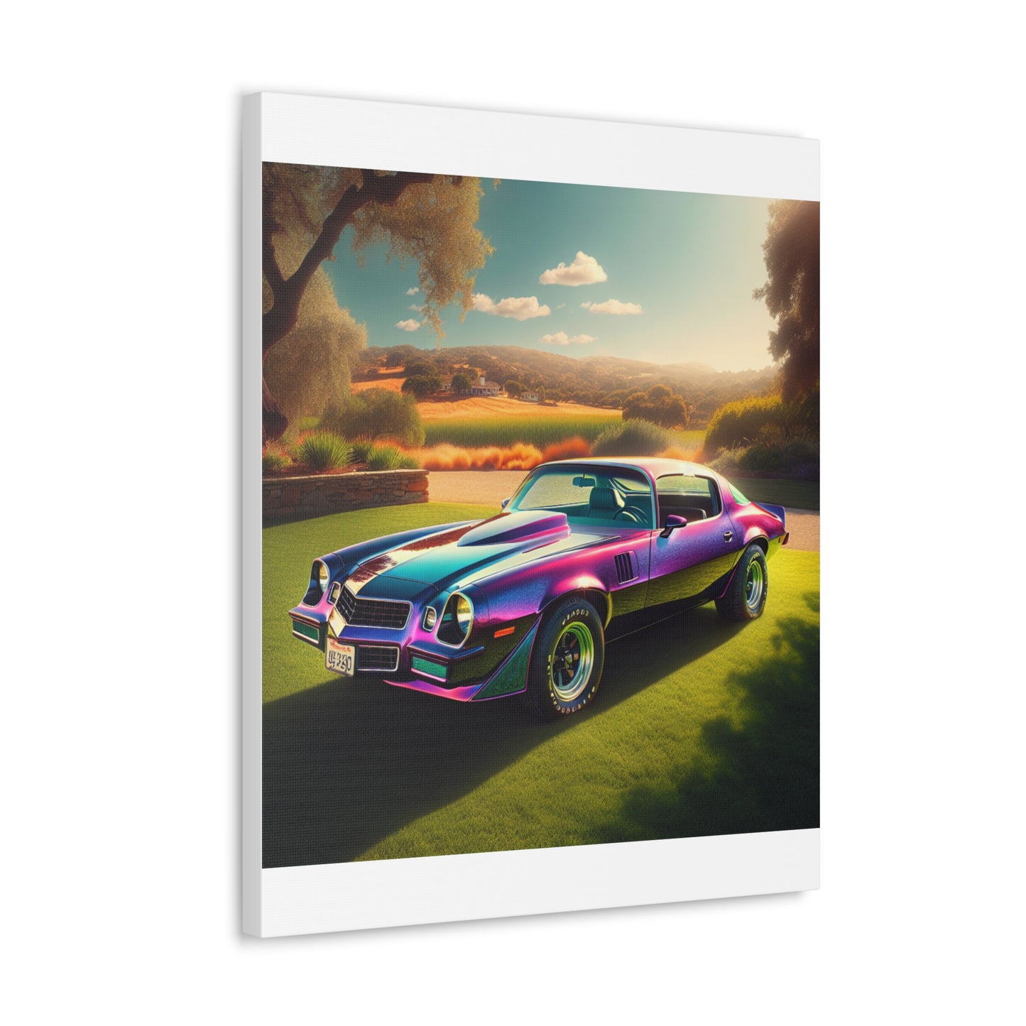 1979 Camaro Purple -- Canvas Gallery Wraps