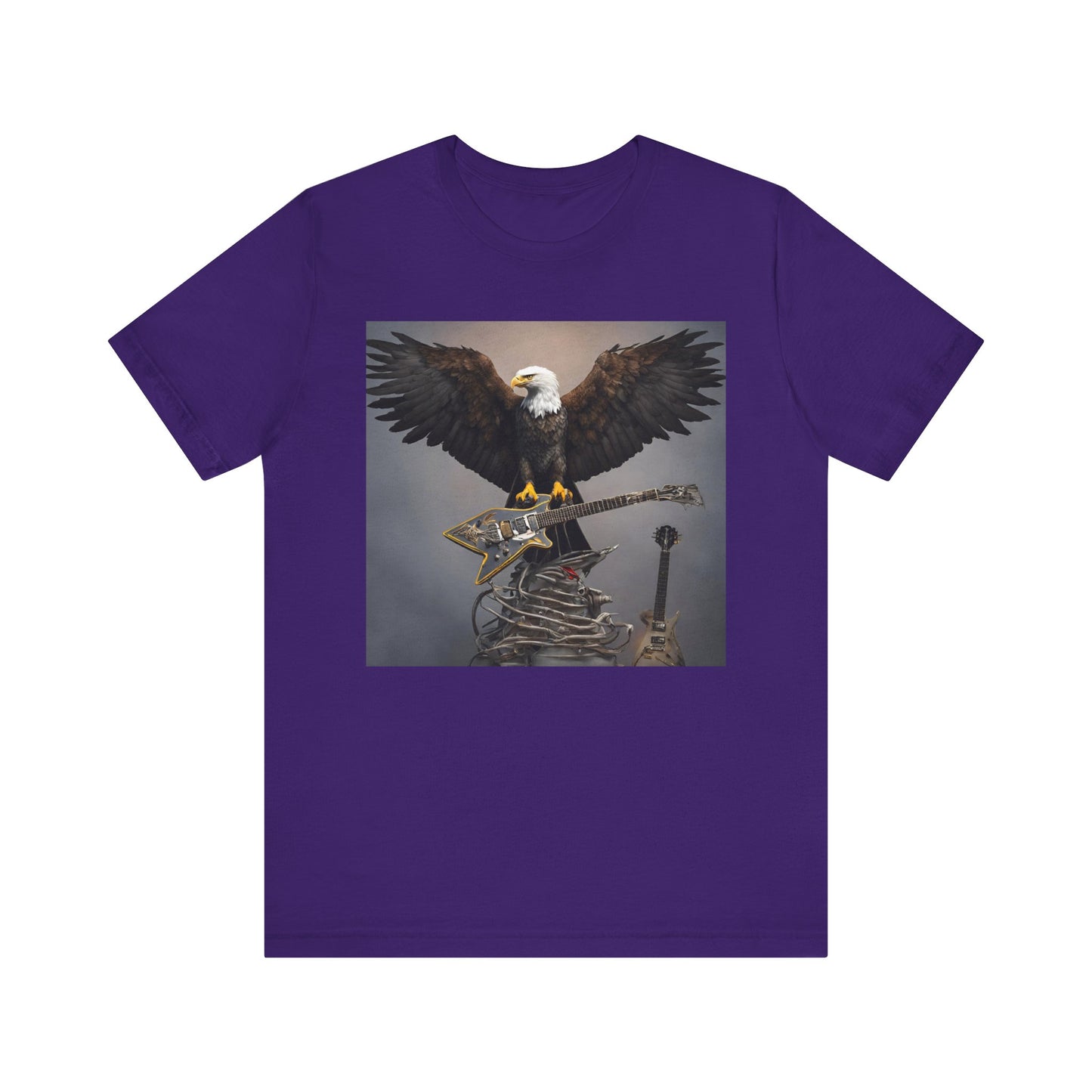 Eagle on the Rock--Pose--Unisex Jersey Short Sleeve Tee
