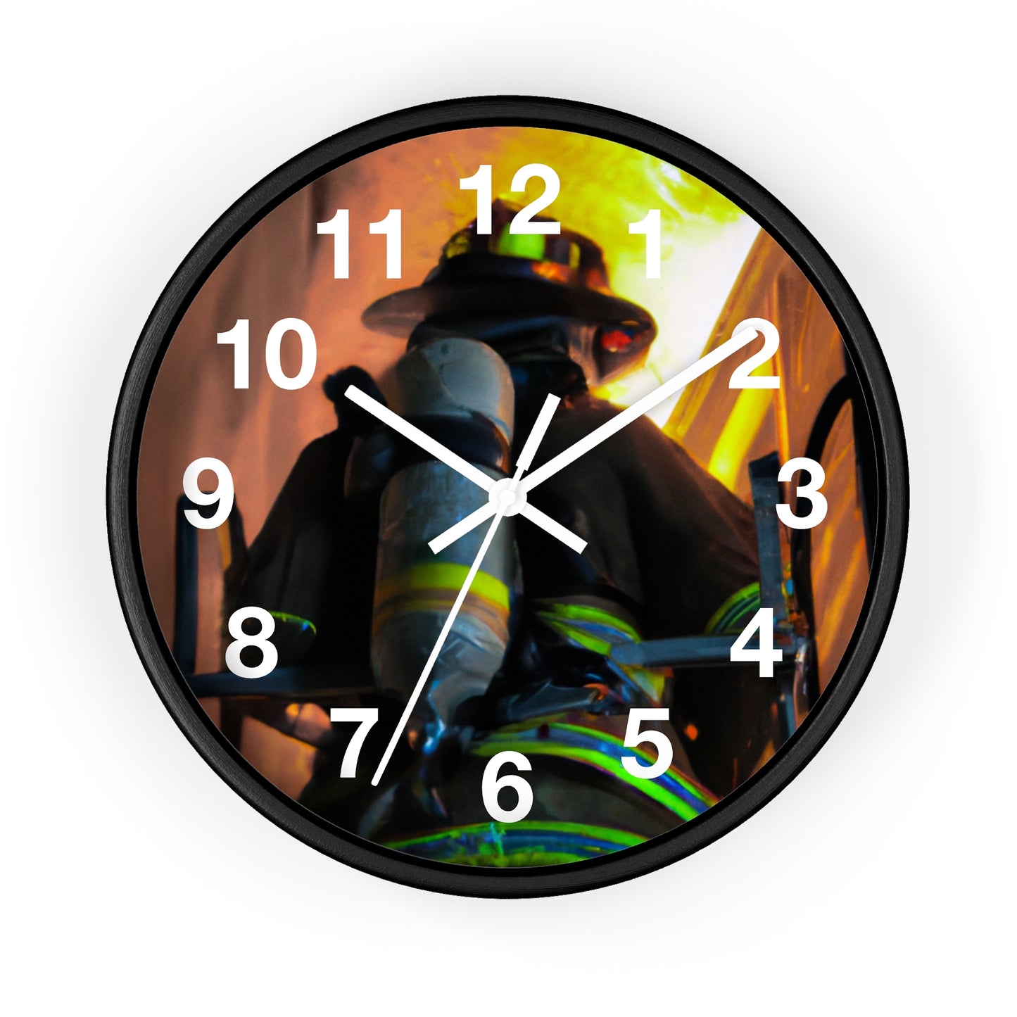 Firefighter--Wall Clock