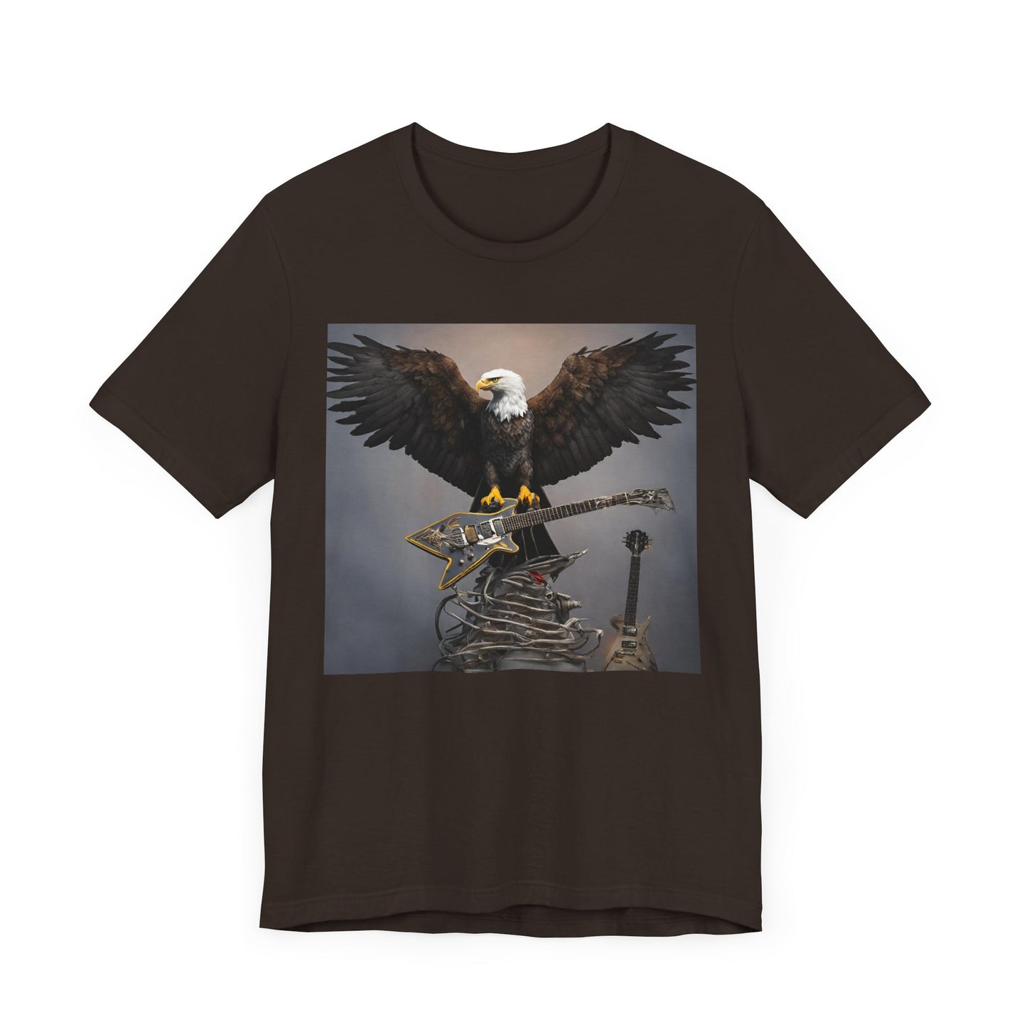 Eagle on the Rock--Pose--Unisex Jersey Short Sleeve Tee