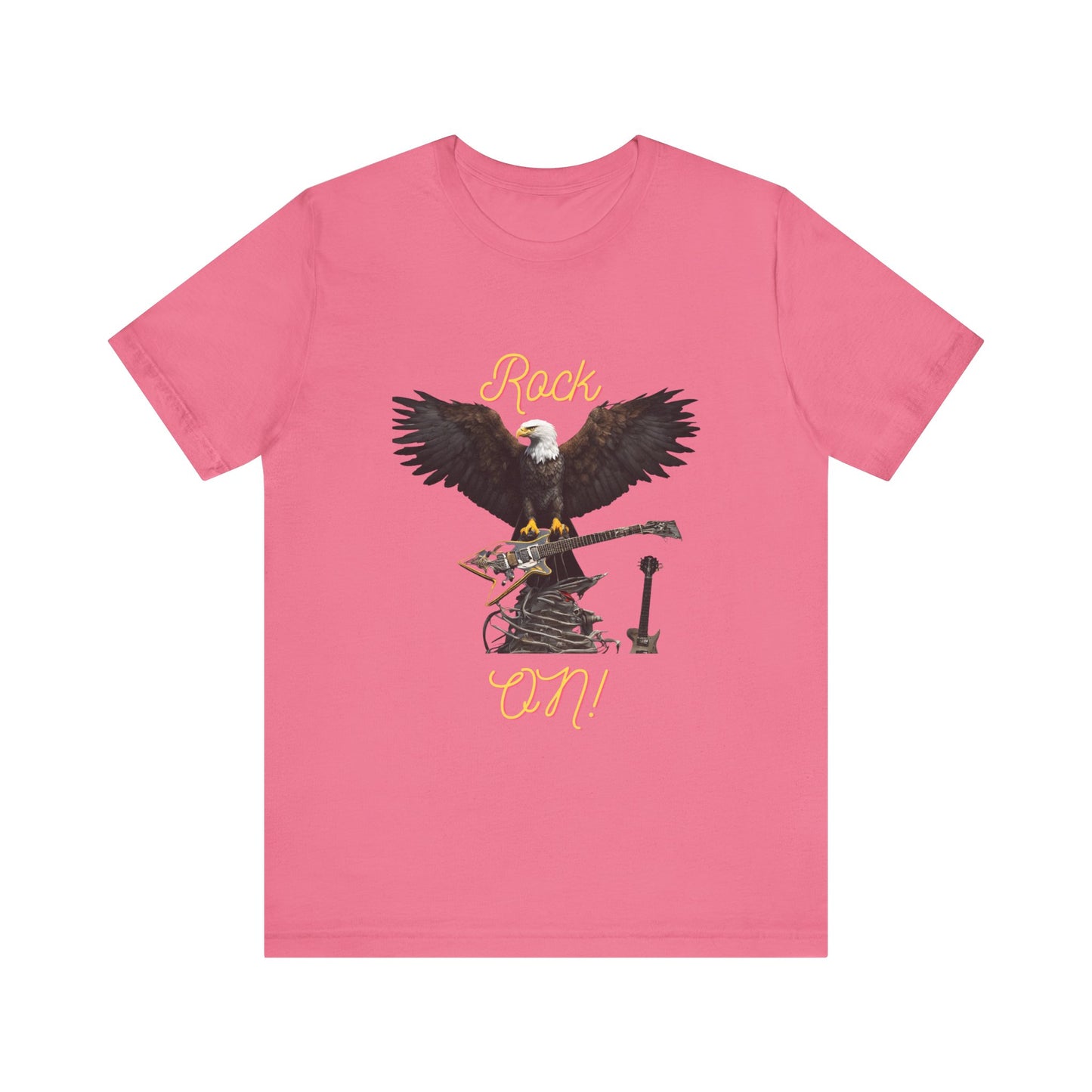 Rock On Eagle--Unisex Jersey Short Sleeve Tee