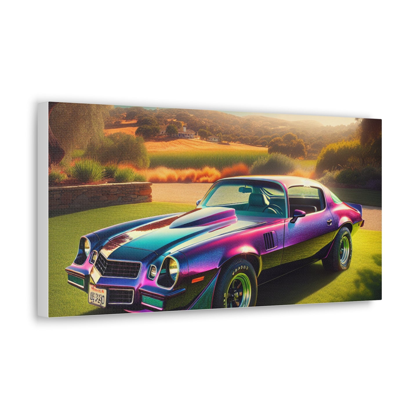 1979 Camaro Purple -- Canvas Gallery Wraps